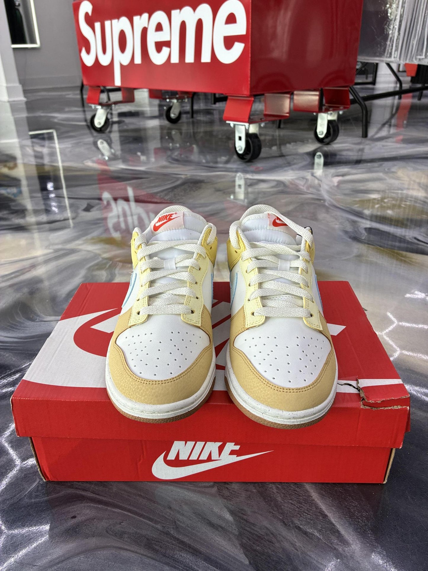 Nike Dunk Low "Alabaster" Used Size 7Y/8.5W