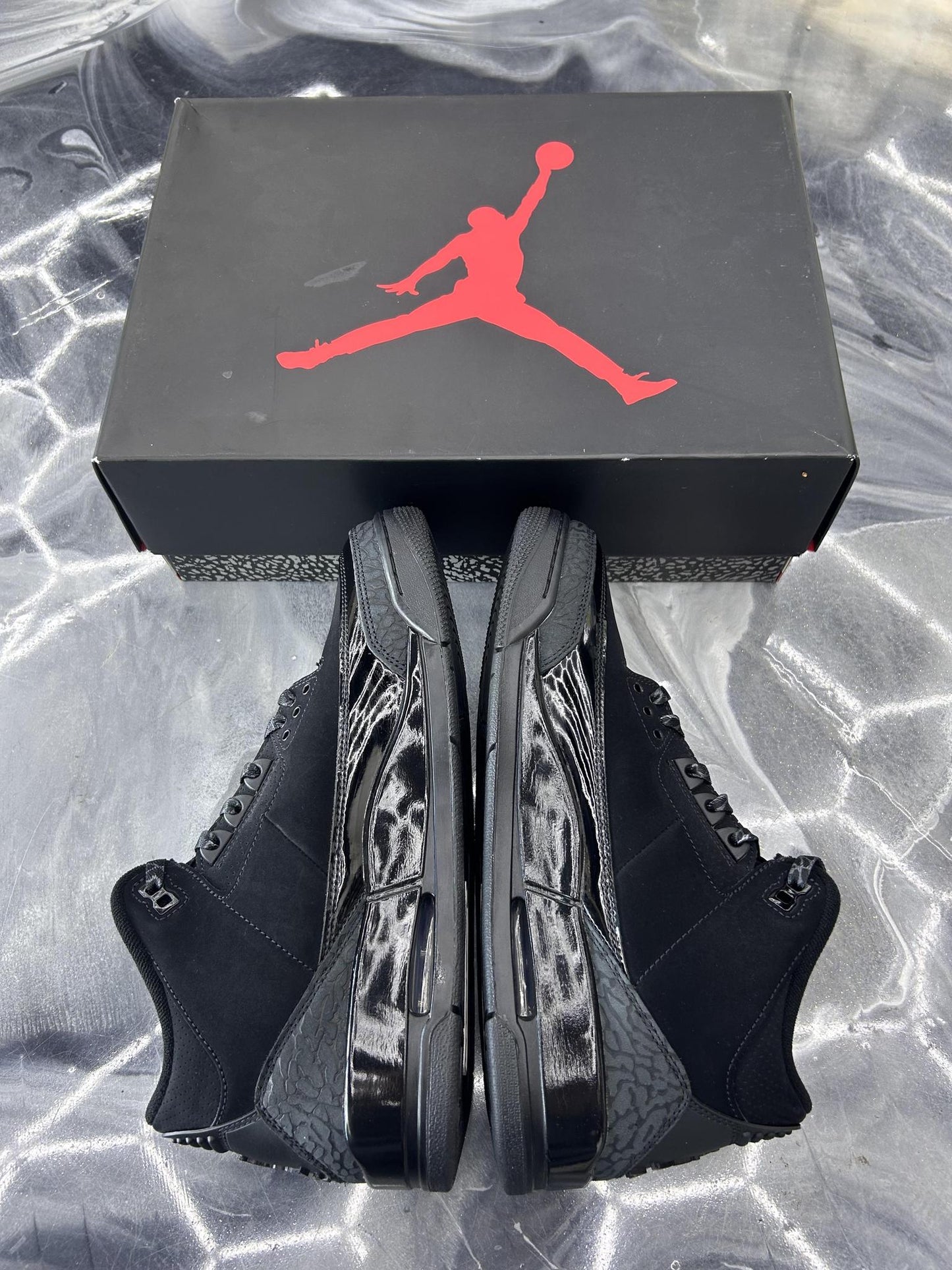 Jordan 3 "Black Cat" Used Size 10.5