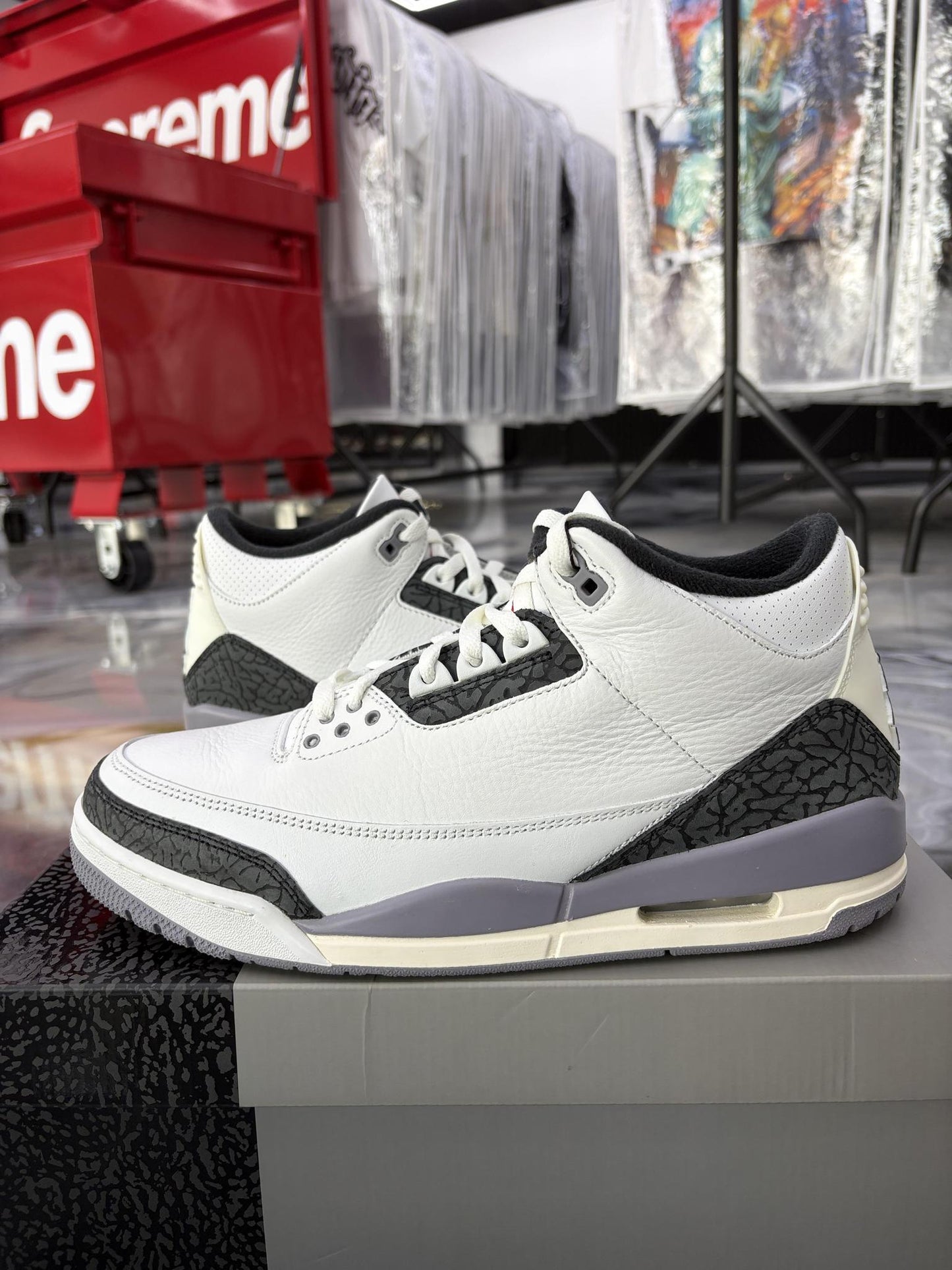 Jordan 3 "Cement Grey" Used Size 11