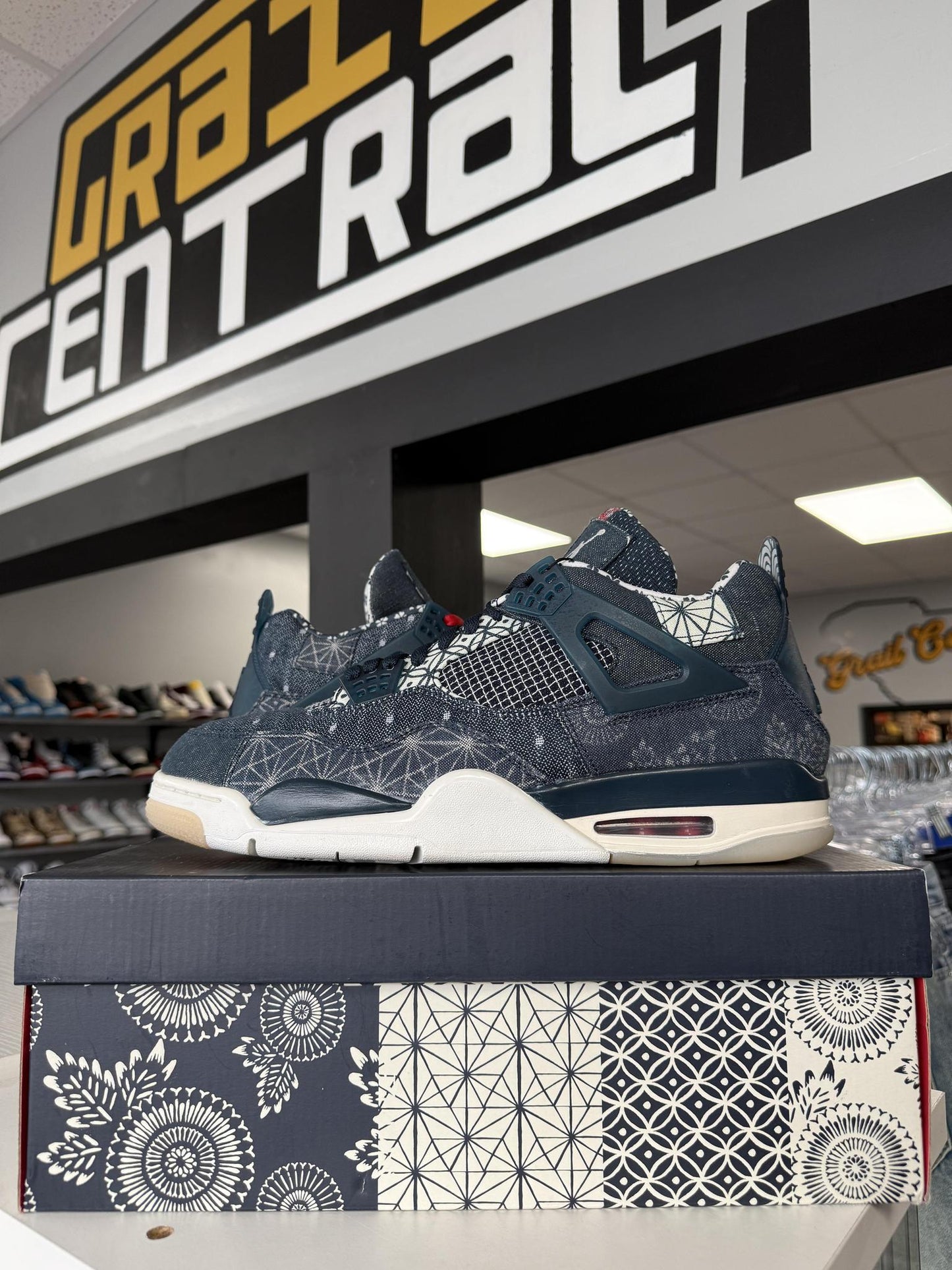 Jordan 4 "Sashiko" Used Size 14