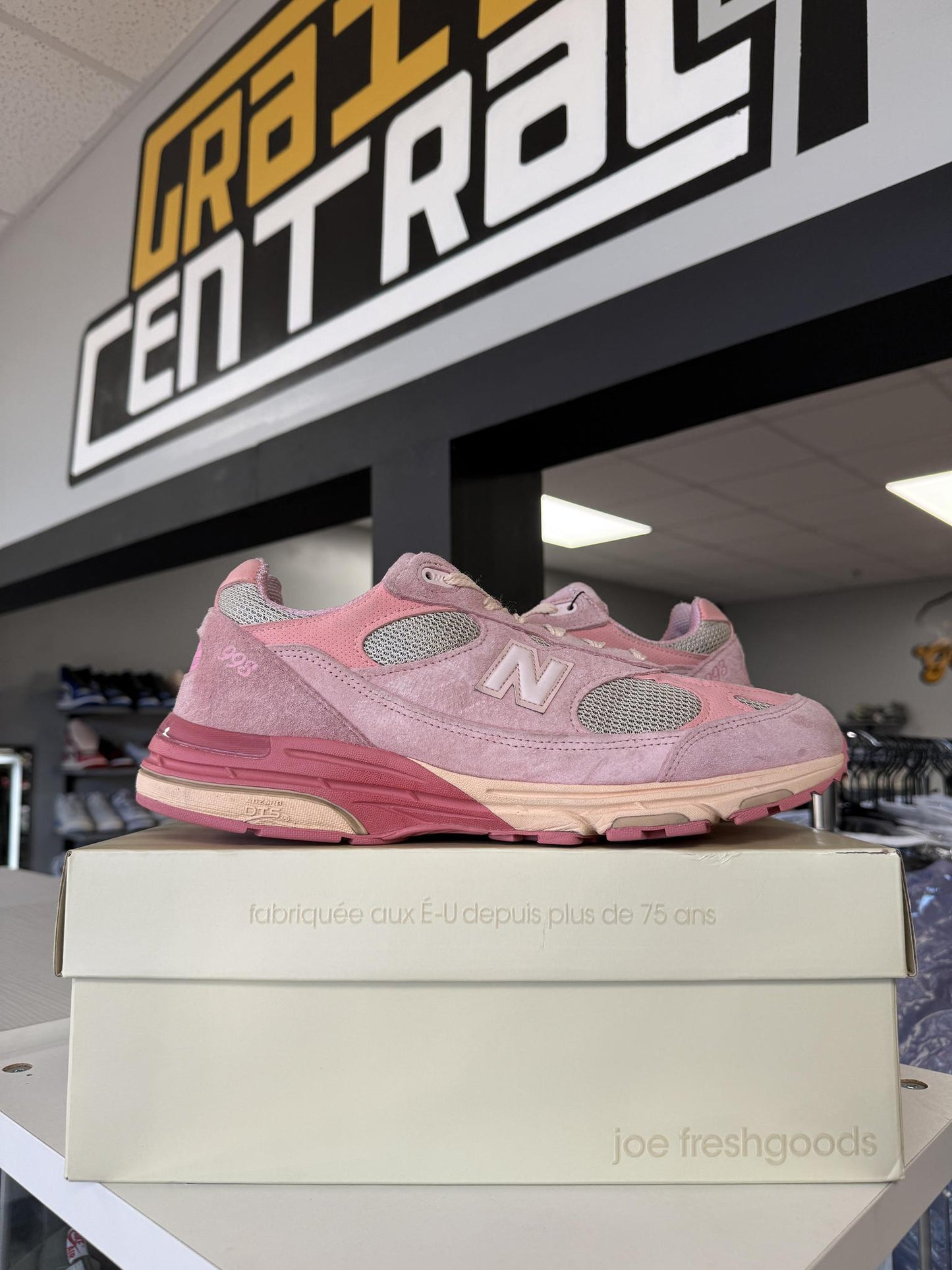 New Balance 993 x JFG "Powder Pink" Used Size 13