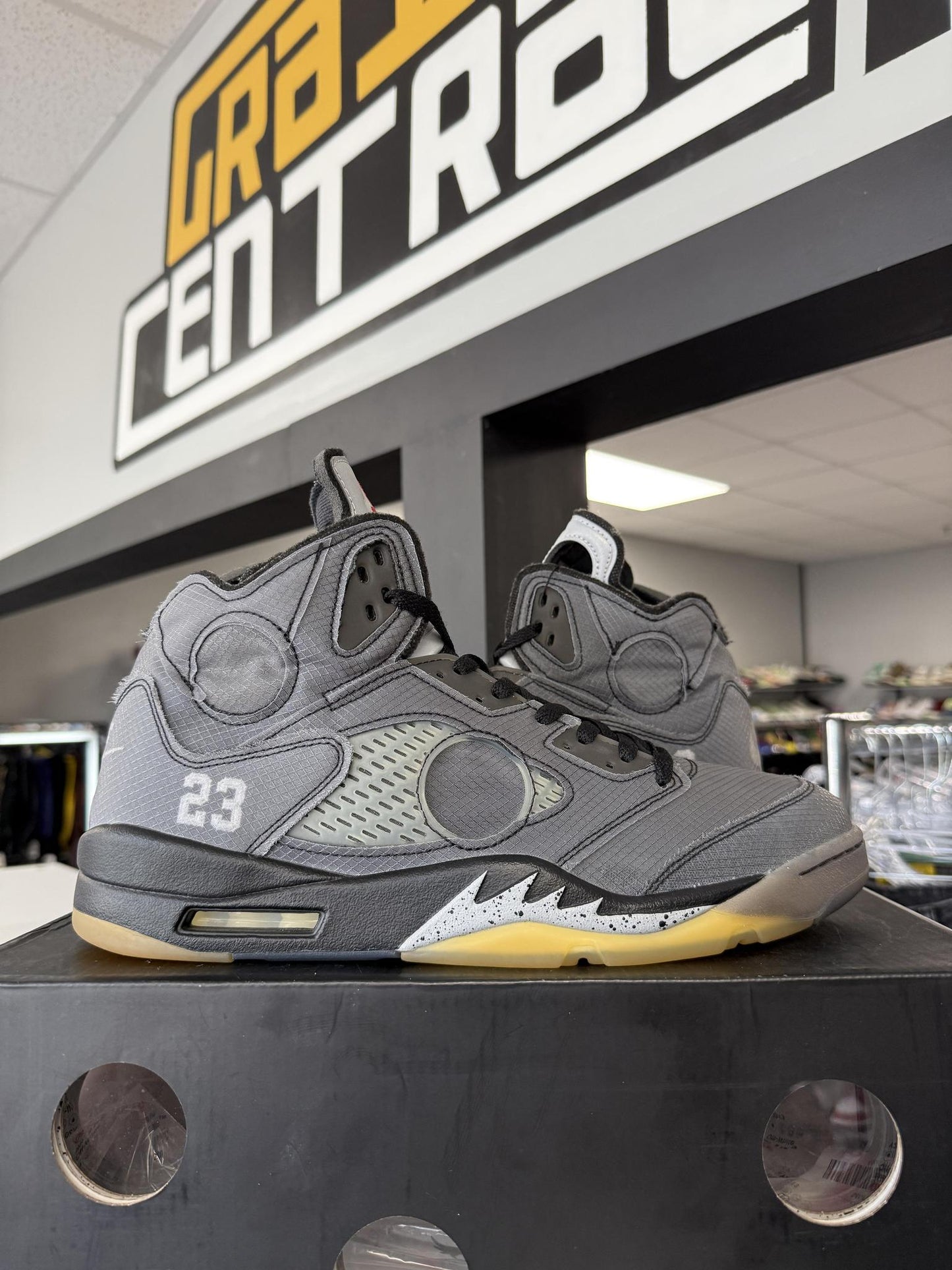 Jordan 5 X Off White "Muslin" Used Size 13