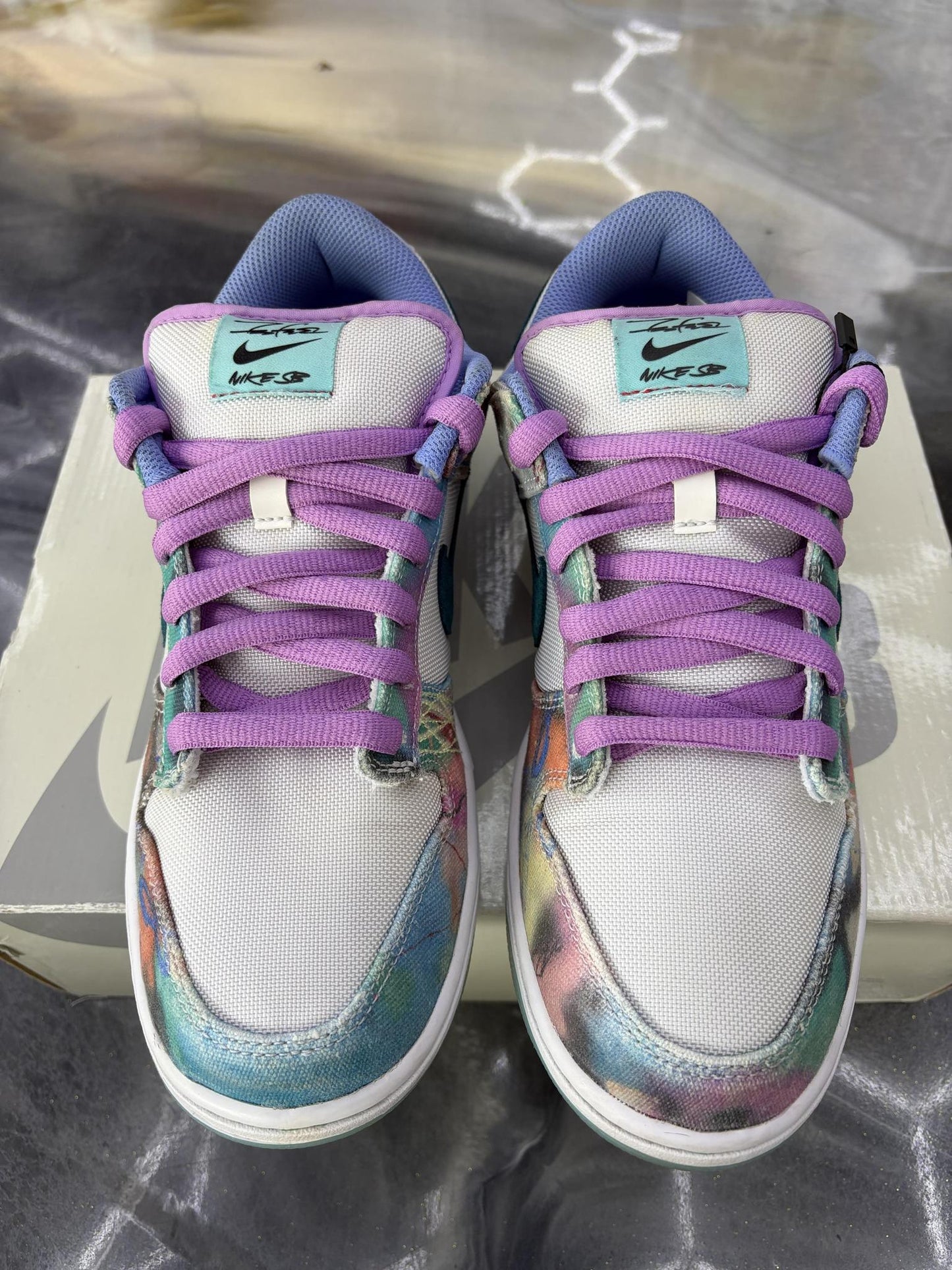 Nke SB Dunk Low "Futura" Used Size 9.5