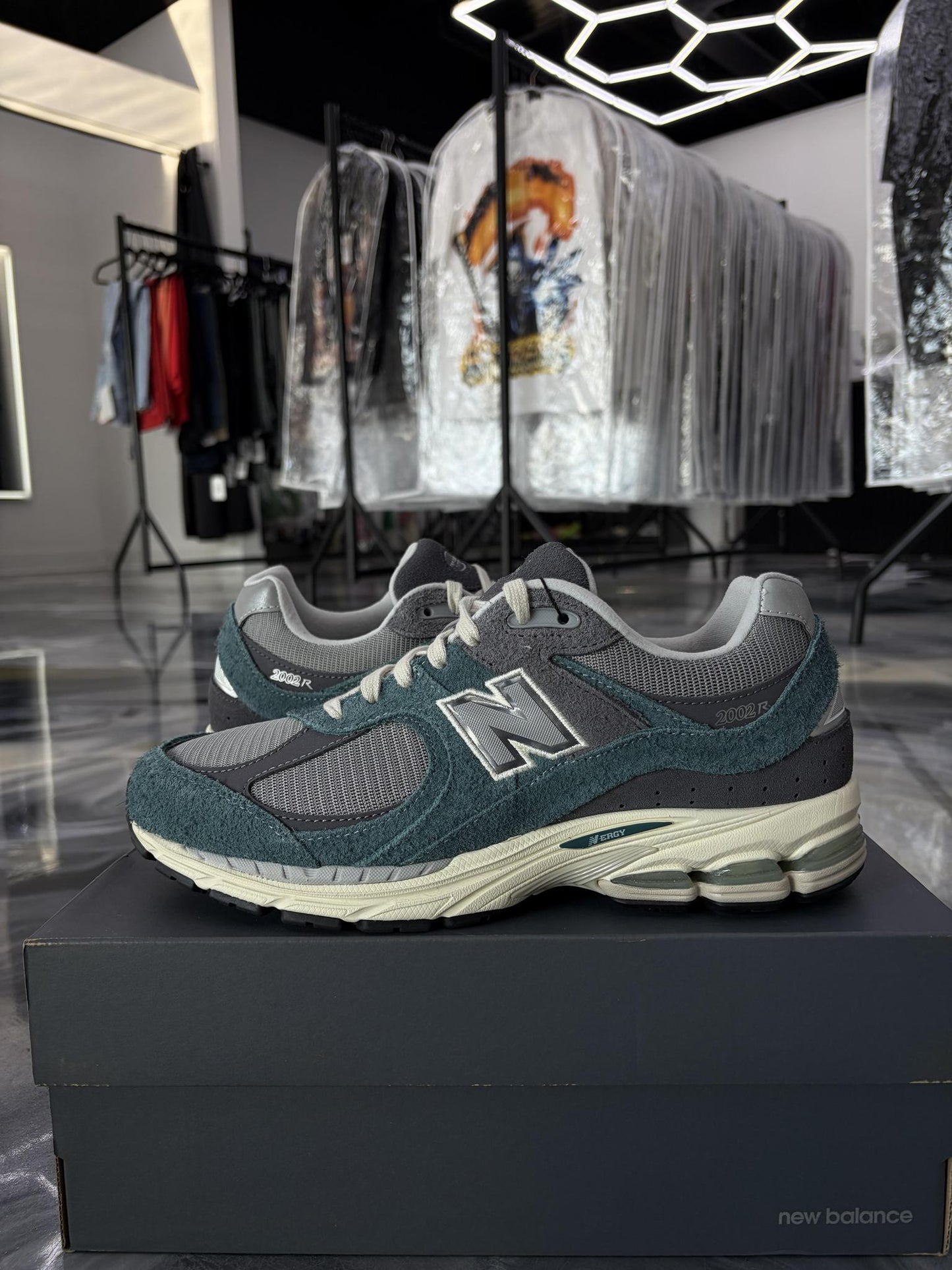 New Balance 2002R "Teal Grey" Used Size 9.5