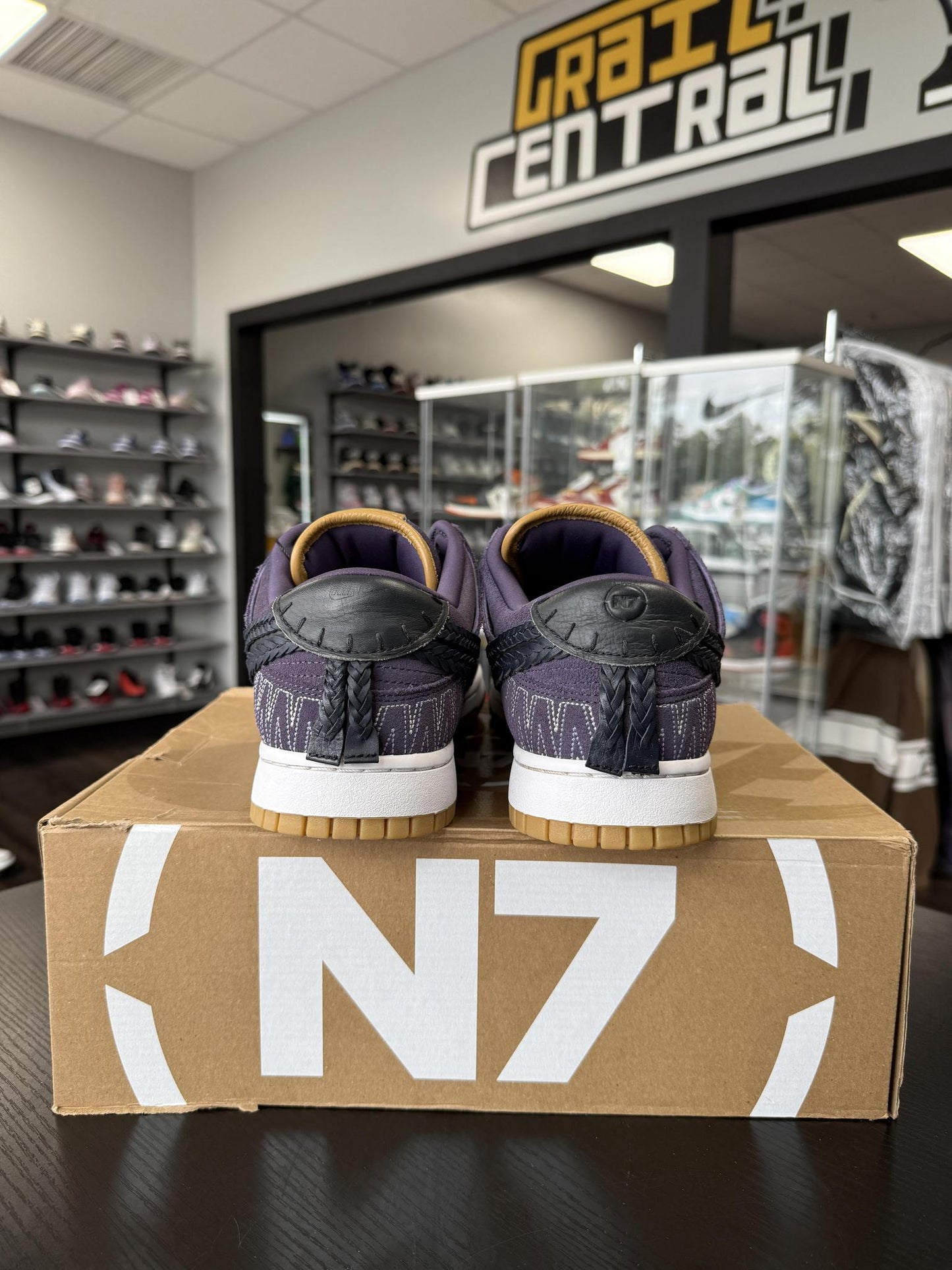 Nike Dunk Low "N7 Purple" Used Size 12