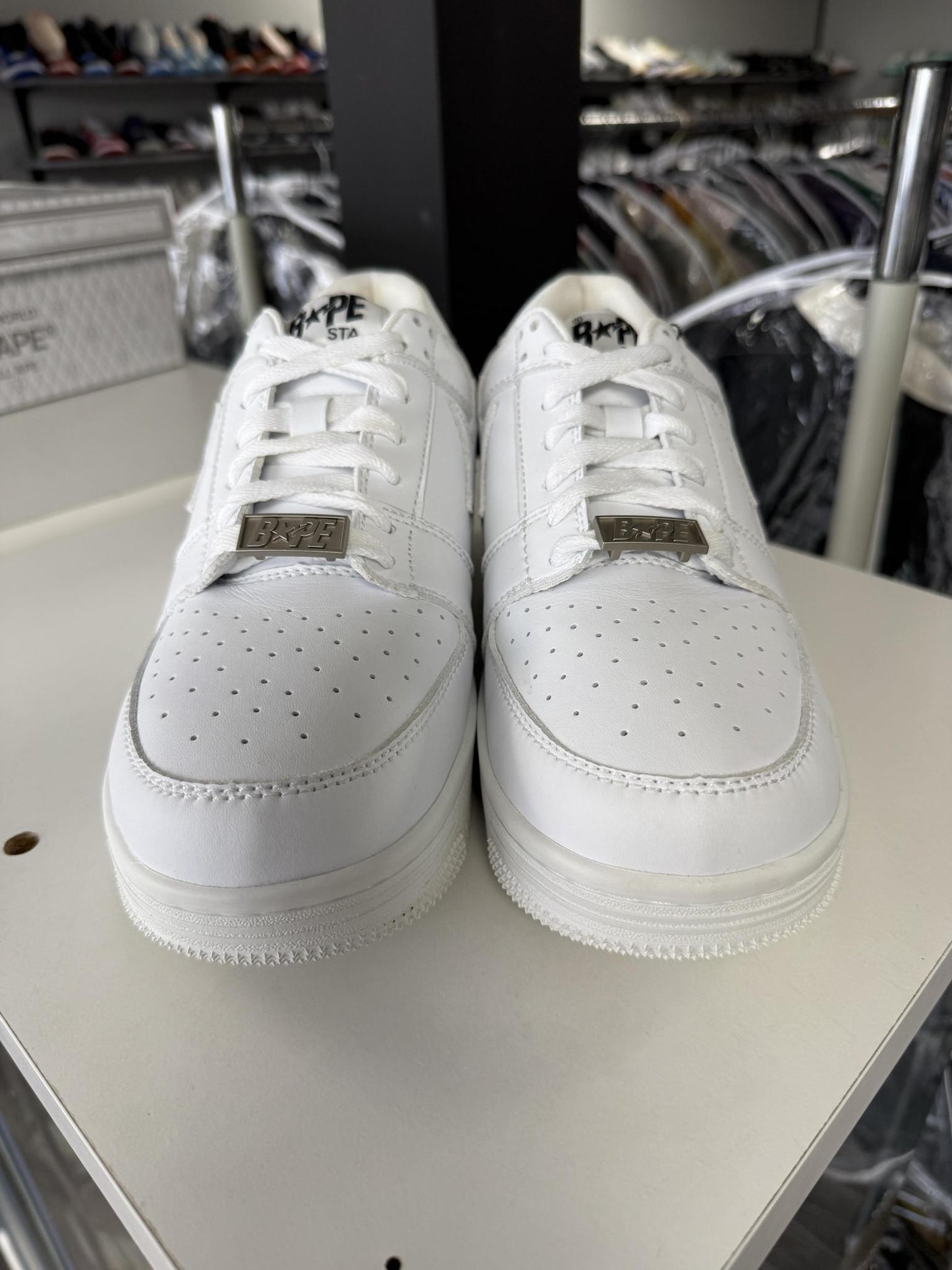 Bape Sta "Triple White" Used Size 10.5