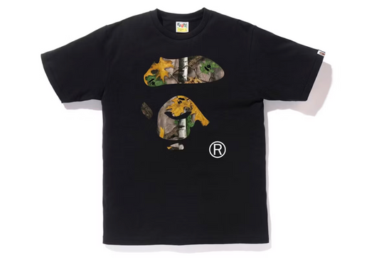 A Bathing Ape Bape Tee "Ape Face Forest Camo"