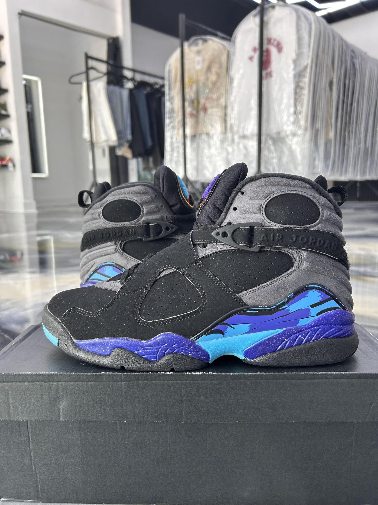 Jordan 8 "Aqua 2015" Used Size 9