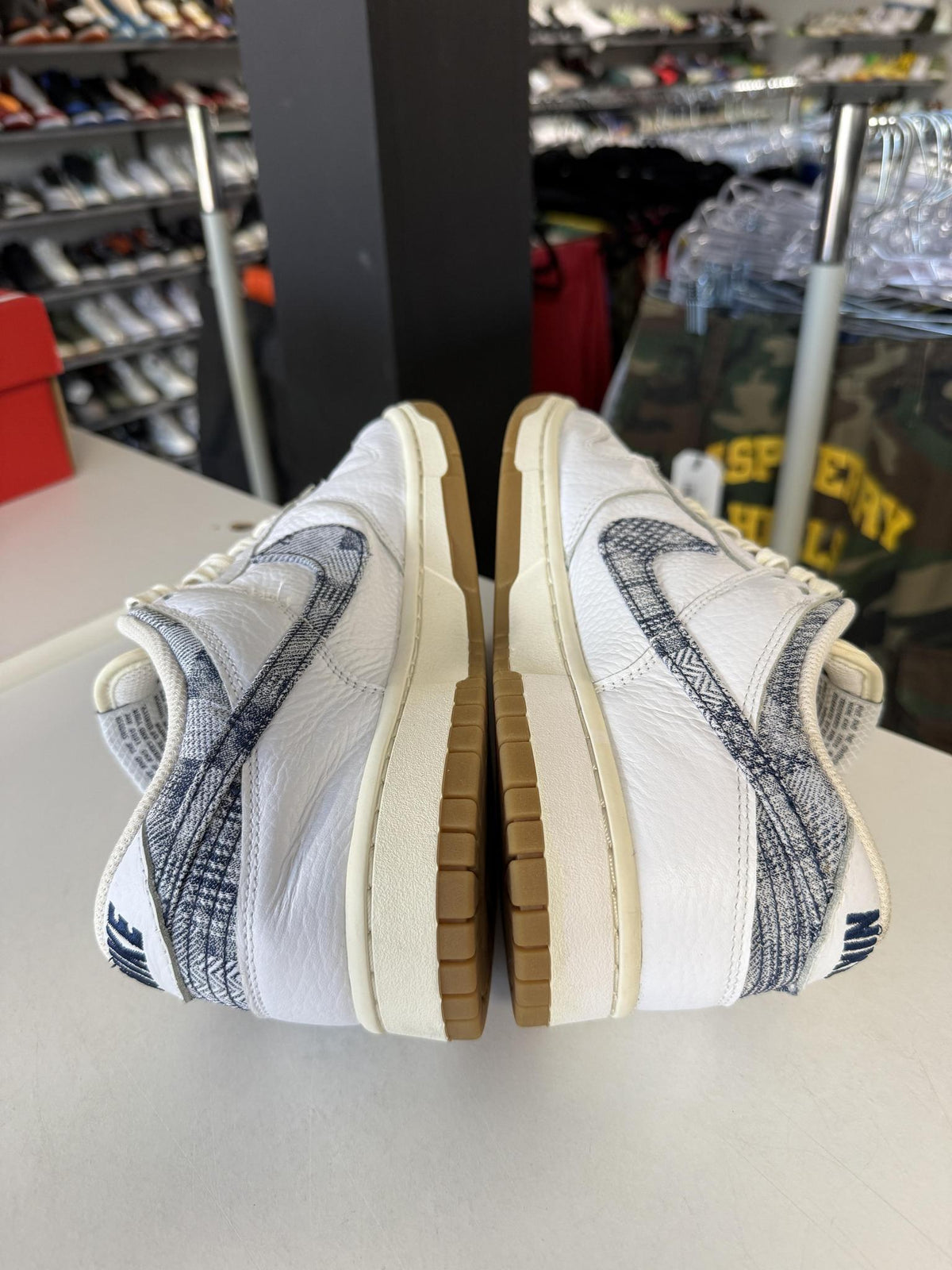 Dunk Low "New Americana Washed Denim" Used Size 9