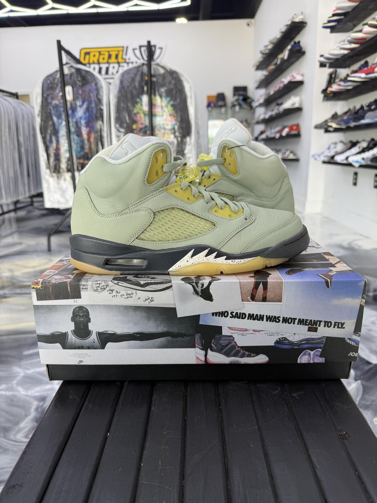 Jordan 5 "Jade Horizon" Used Size 10