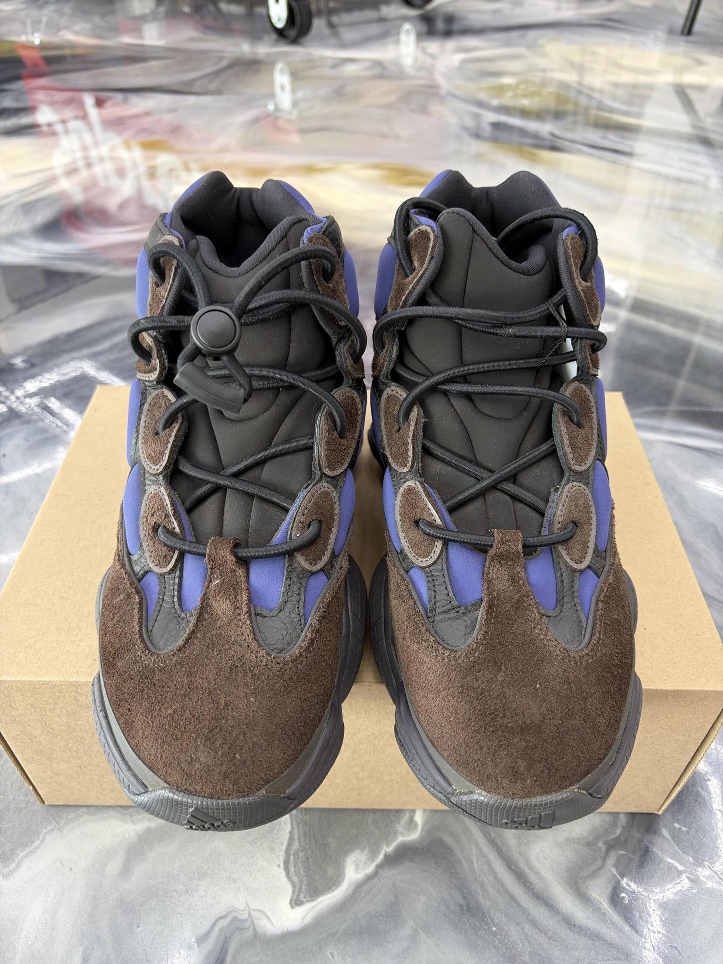 Yeezy 500 High "Brown Blue" Used Size 9.5