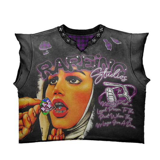 Rare Inc Sleeveless Tee "She Addicted"