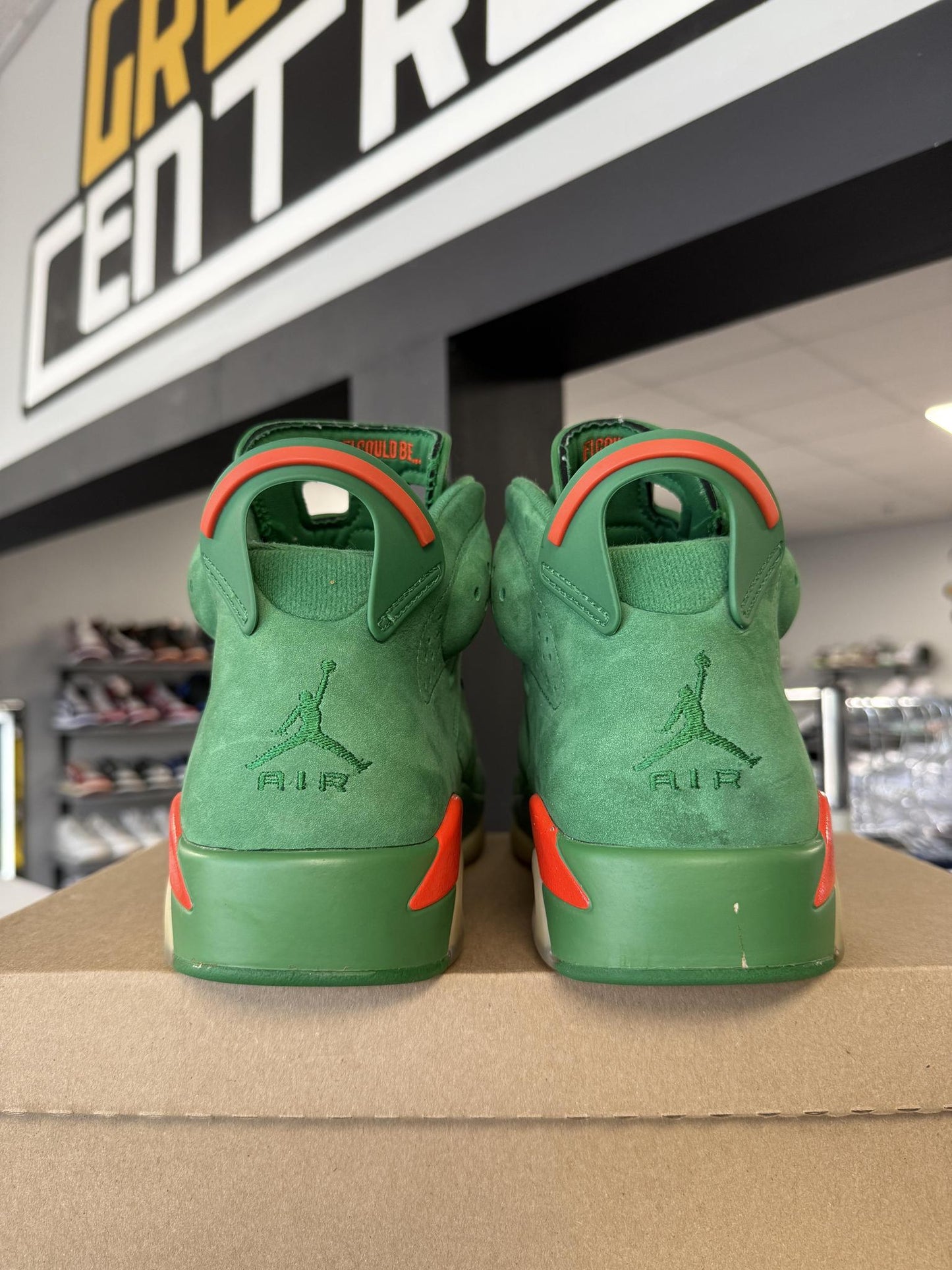 Jordan 6 "Green Gatorade" Used Size 9.5