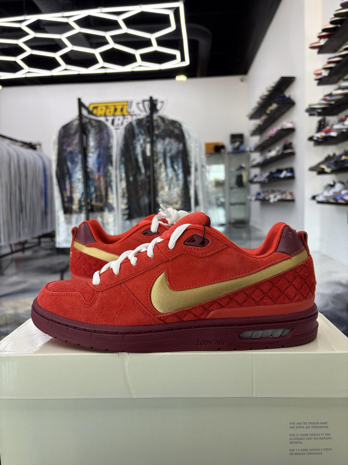 Nike Paul Rodriguez Zoom Low "Habanero Red" Used Size 9.5