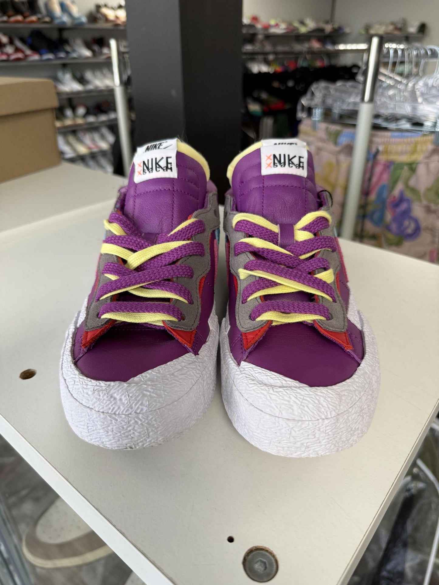 Nike Sacai Blazer Low "Purple Blue" Used Size 6.5Y/8W