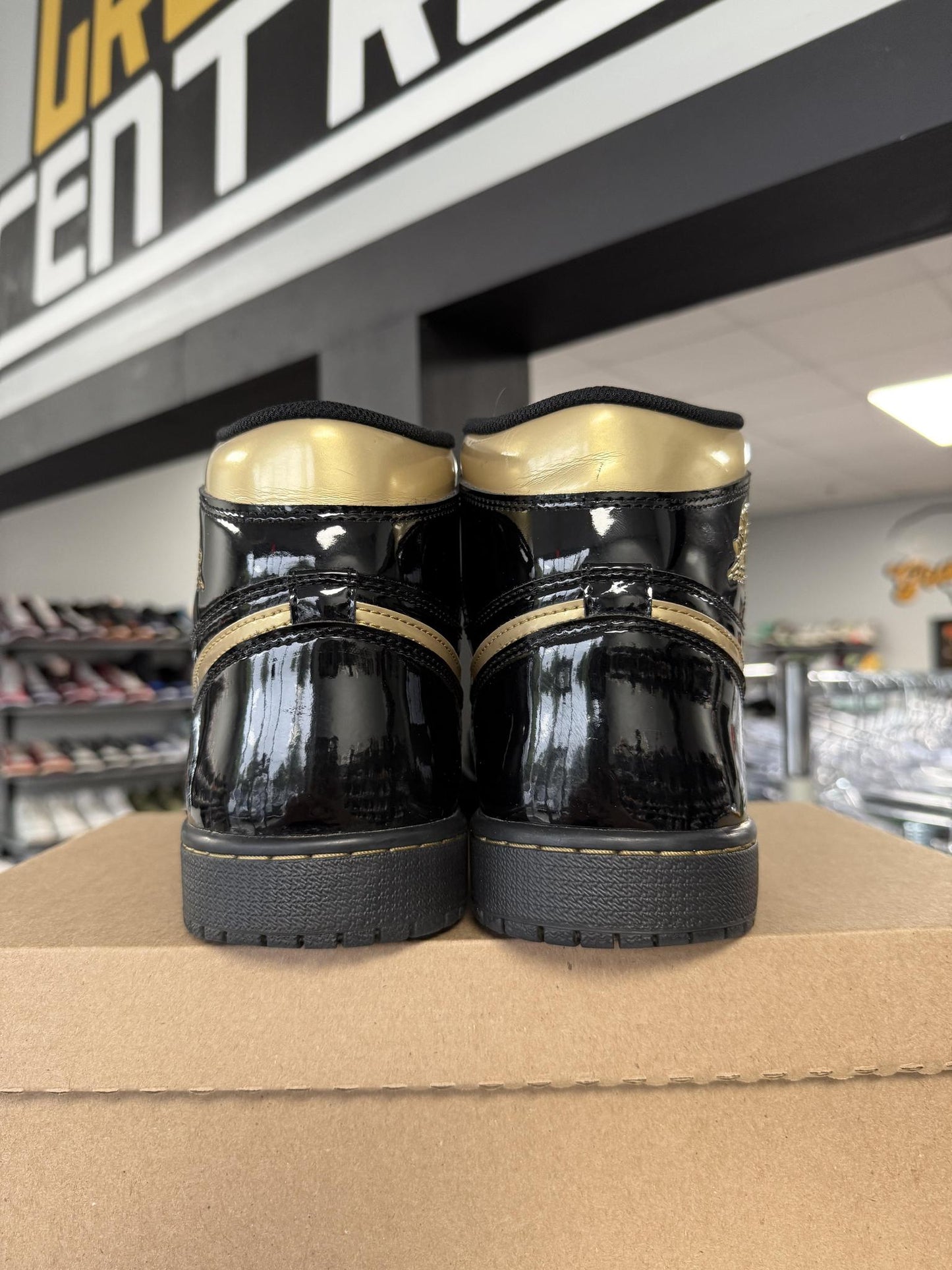 Jordan 1 "Patent Metallic Gold" Size 10.5