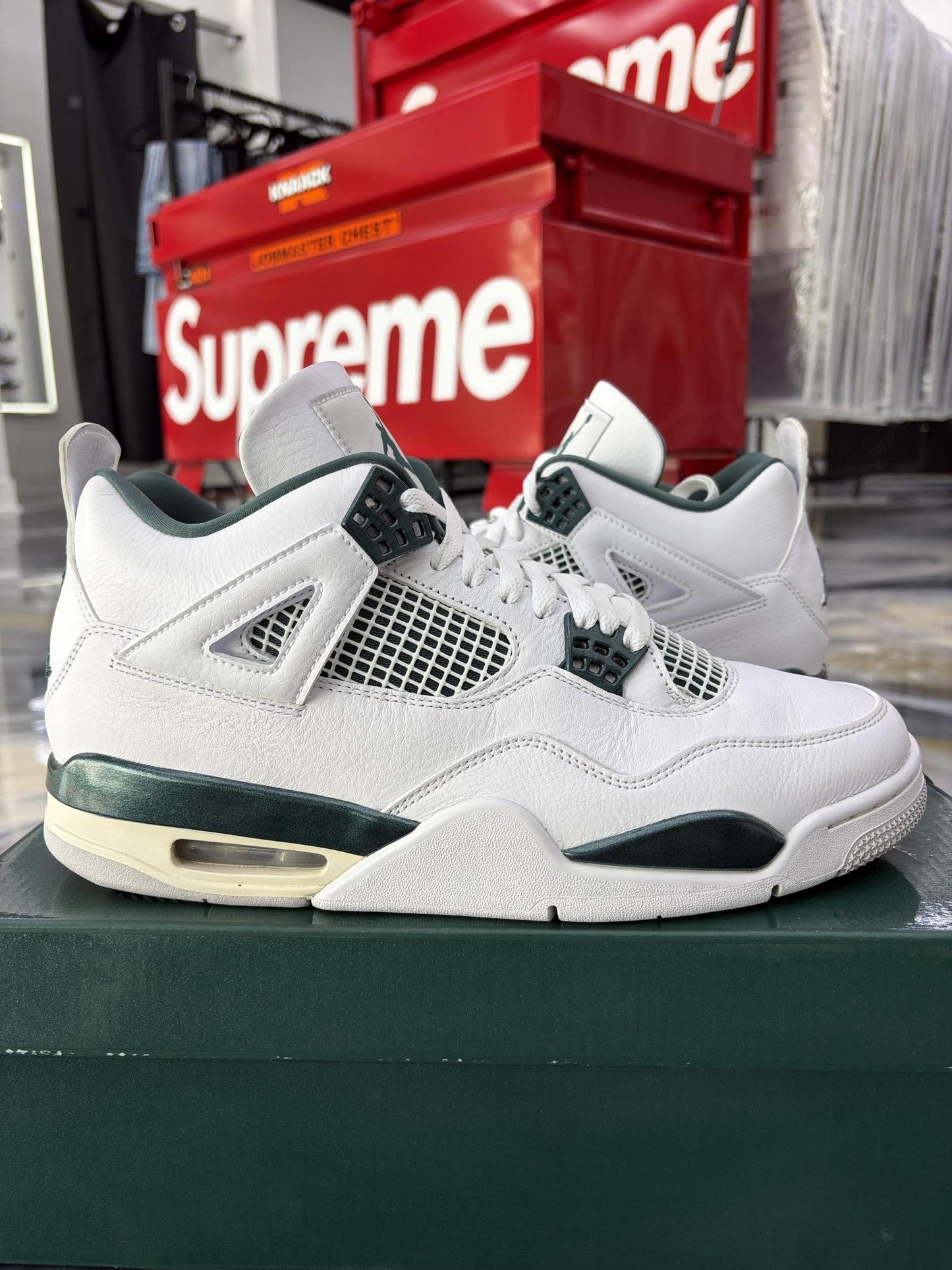 Jordan 4 "Oxidized Green" Used Size 11