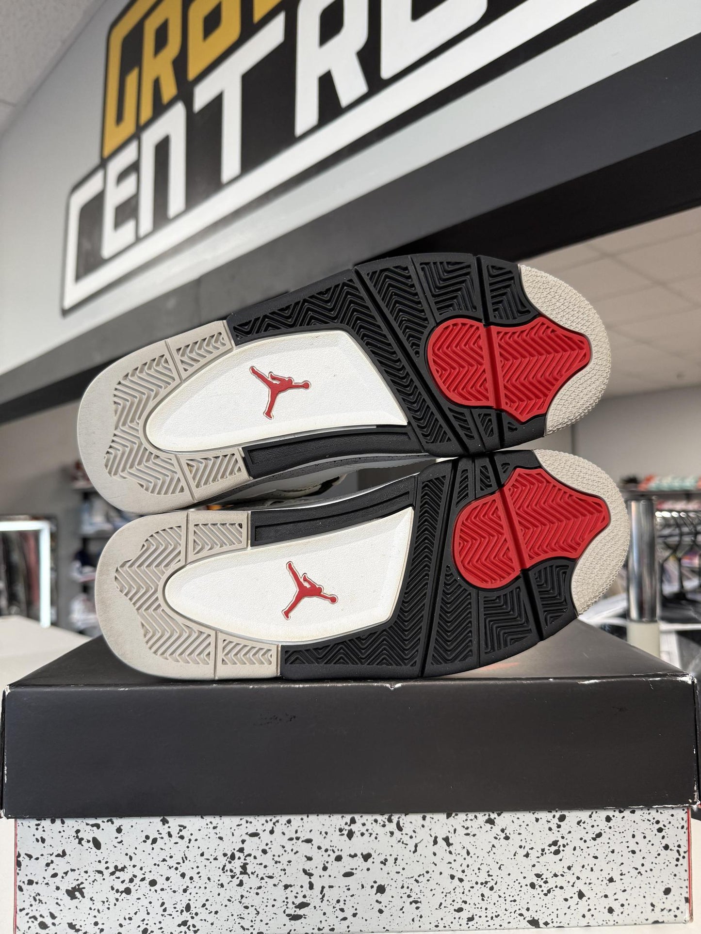 Jordan 4 "White Cement" Used Size 6Y/7.5W