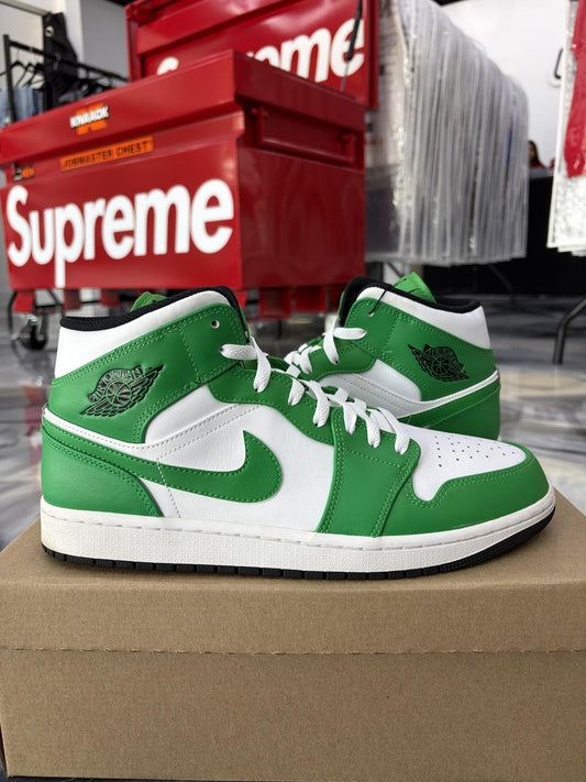 Jordan 1 Mid "Lucky Green" Size 11