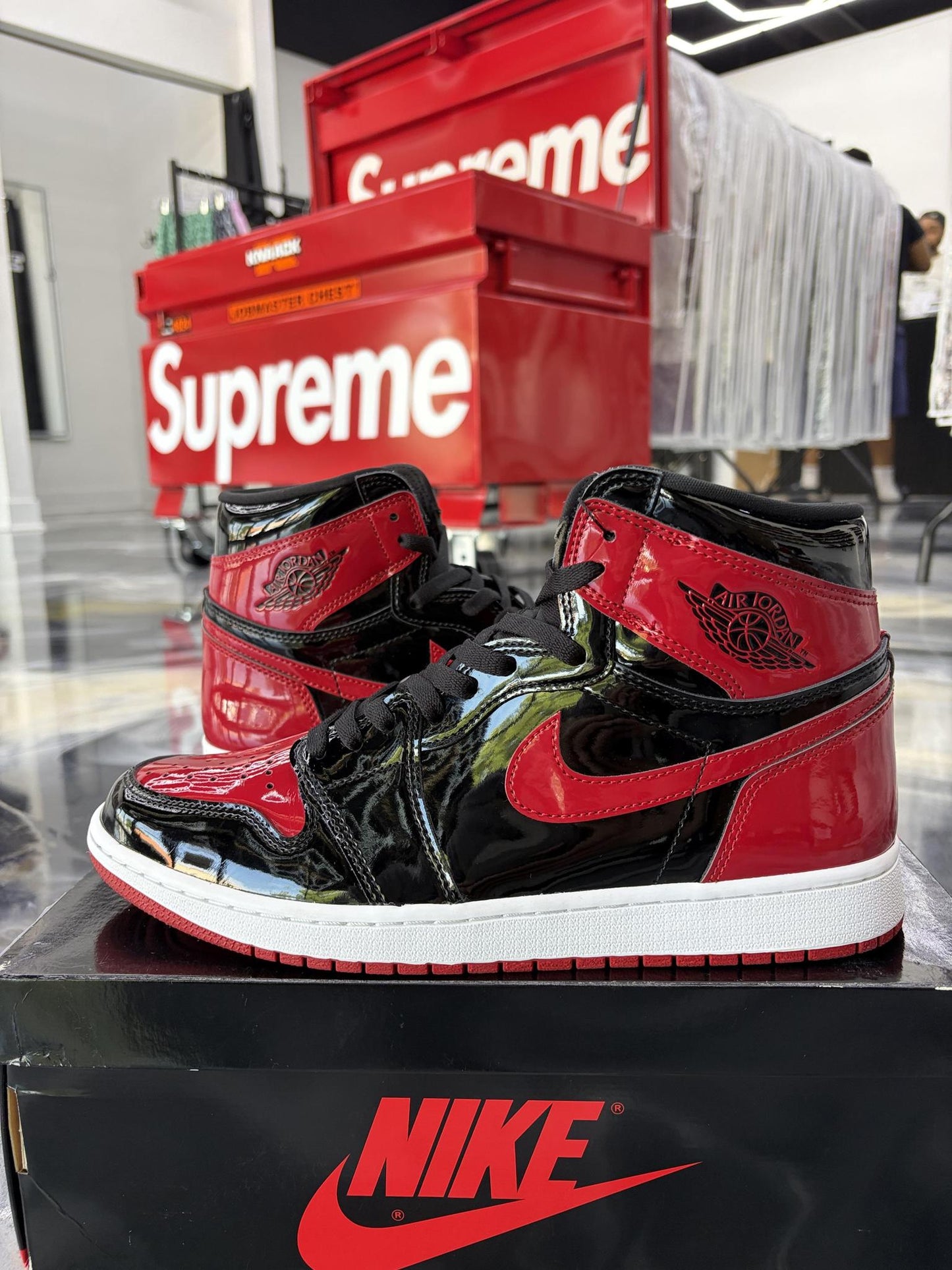 Jordan 1 "Patent Bred" Used Size 12