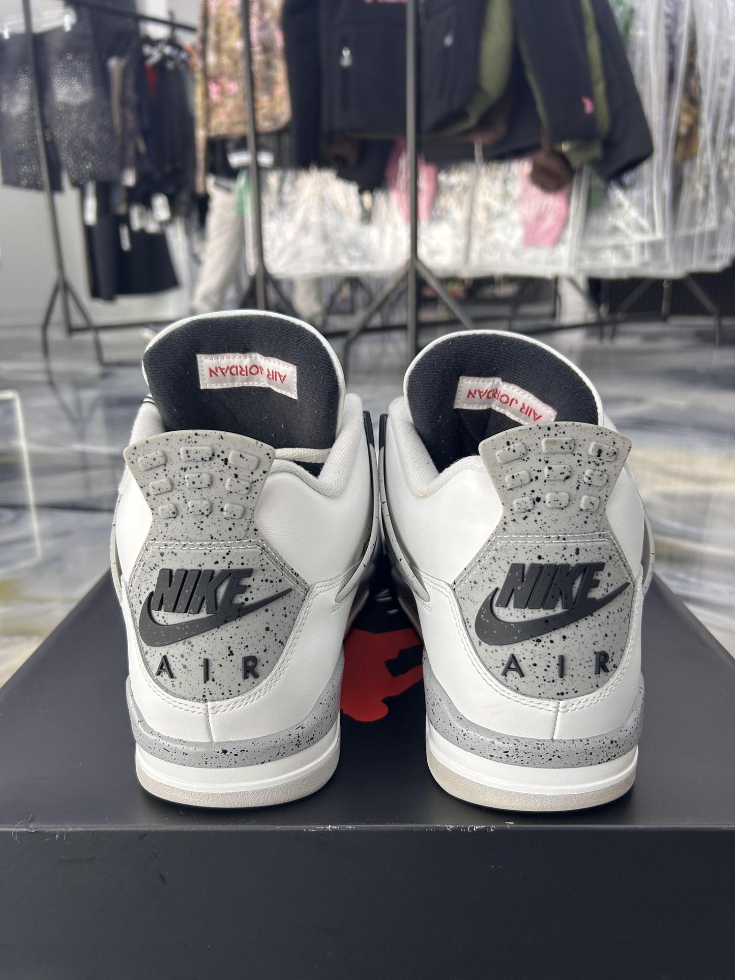 Jordan 4 "White Cement" Used Size 11.5