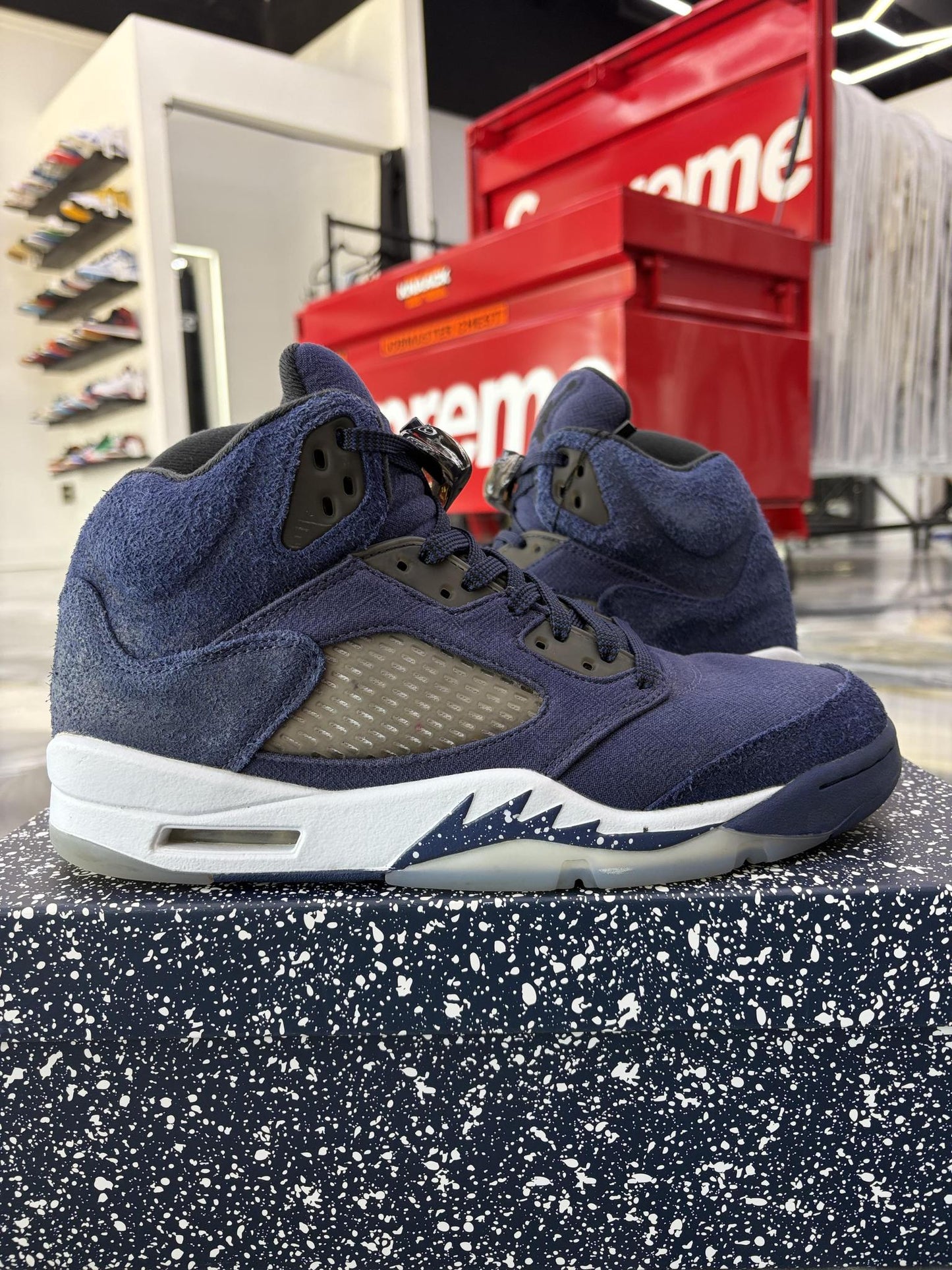 Jordan 5 "Midnight Navy" Used Size 9.5