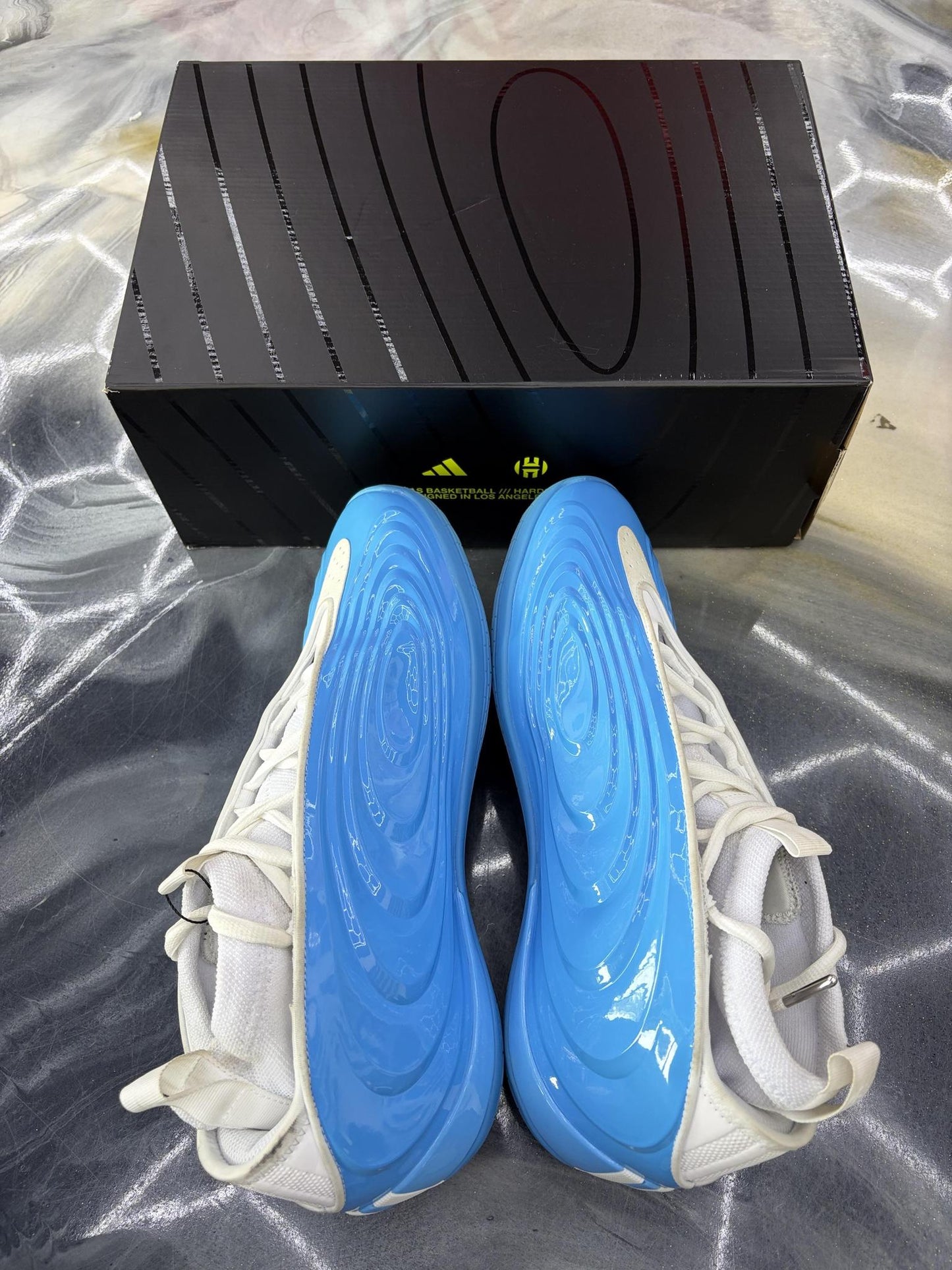 Adidas Harden 10 "Lucid Aquamarine" Used Size 12