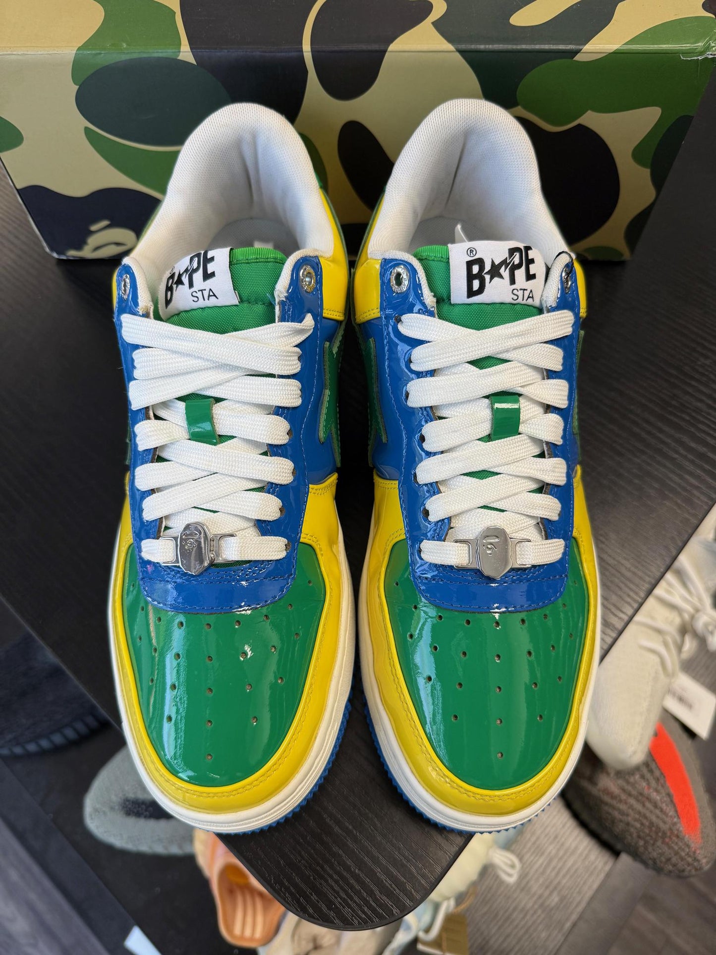 A Bathing Ape Bape Sta "Brazil" Used Size 11