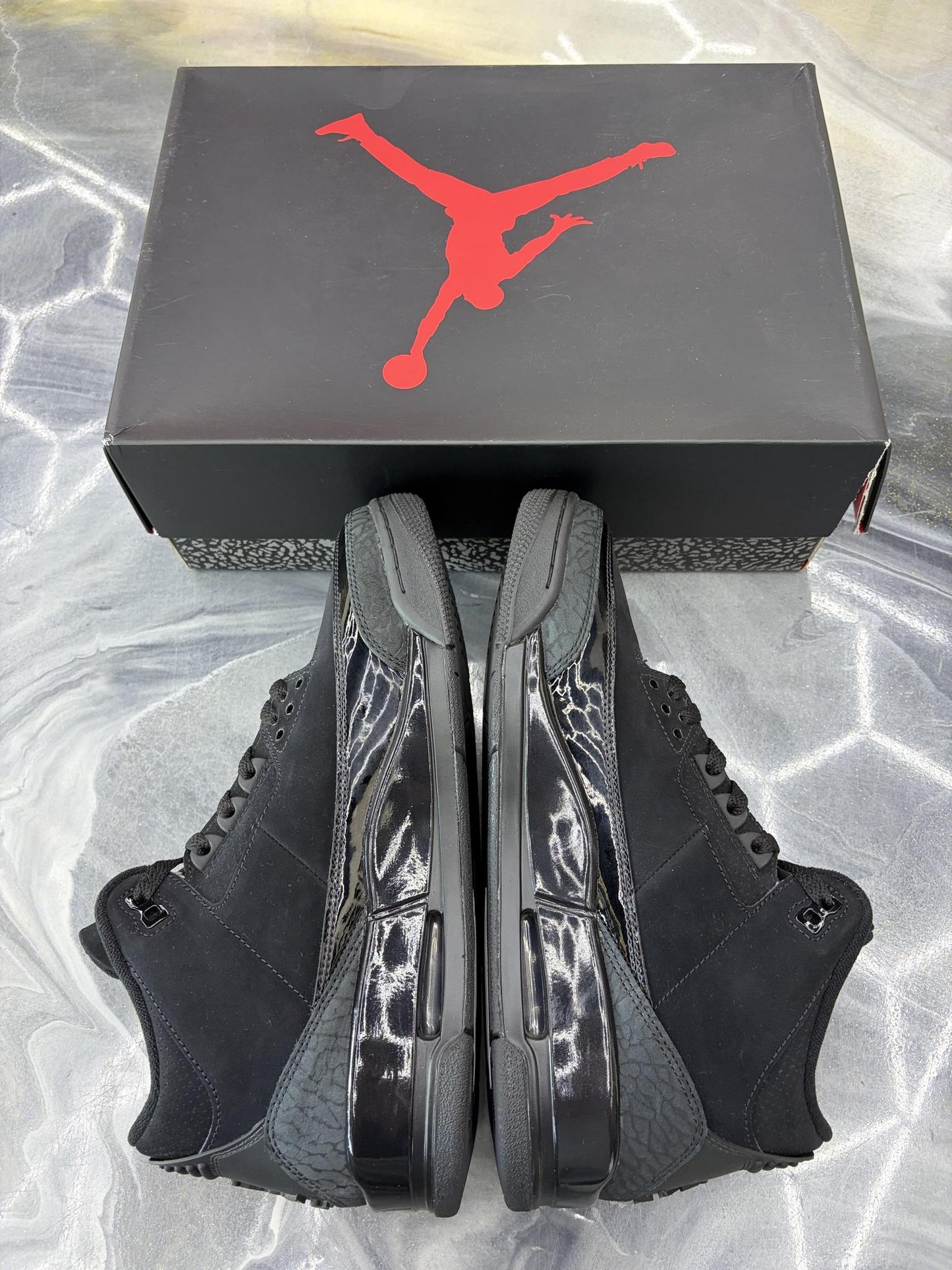 Jordan 3 "Black Cat" Used Size 10