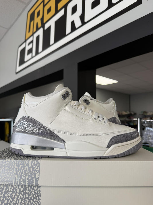 Jordan 3 "Sail Cement" Used Size 9.5