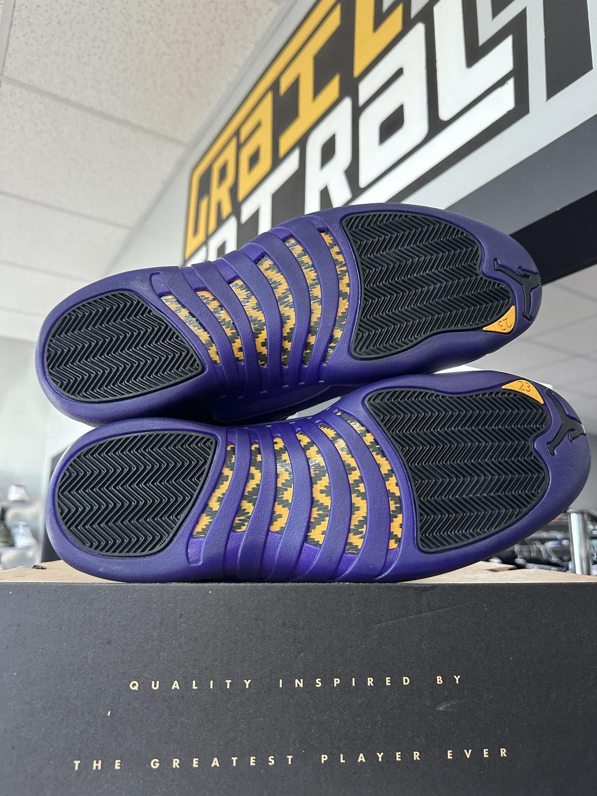 Jordan 12 "Field Purple" Used Size 14