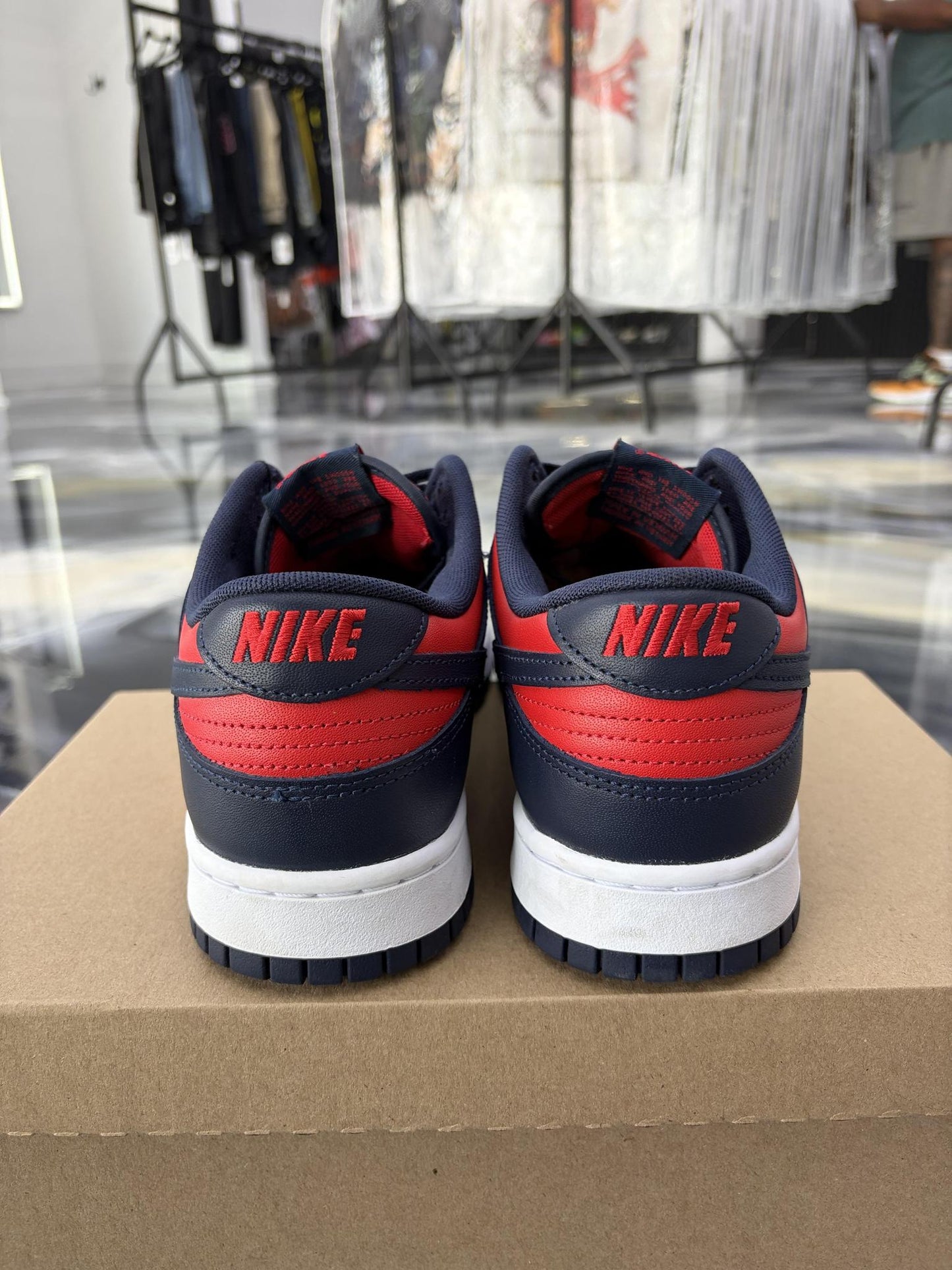 Nike Dunk Low "Red Obsidian" Used Size 12