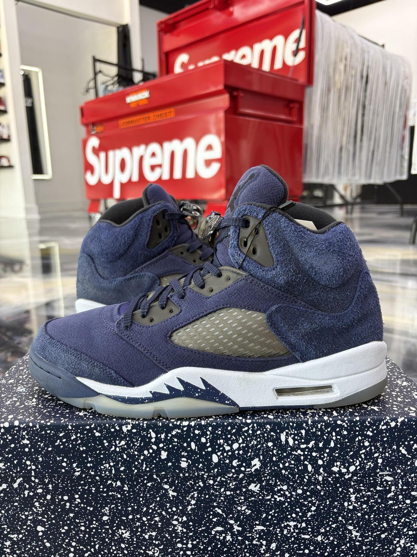 Jordan 5 "Midnight Navy" Used Size 9.5