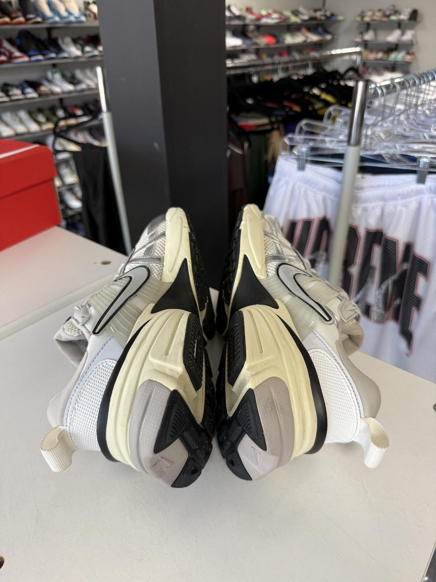 Nike V2K Run "White Silver" Used Size 11