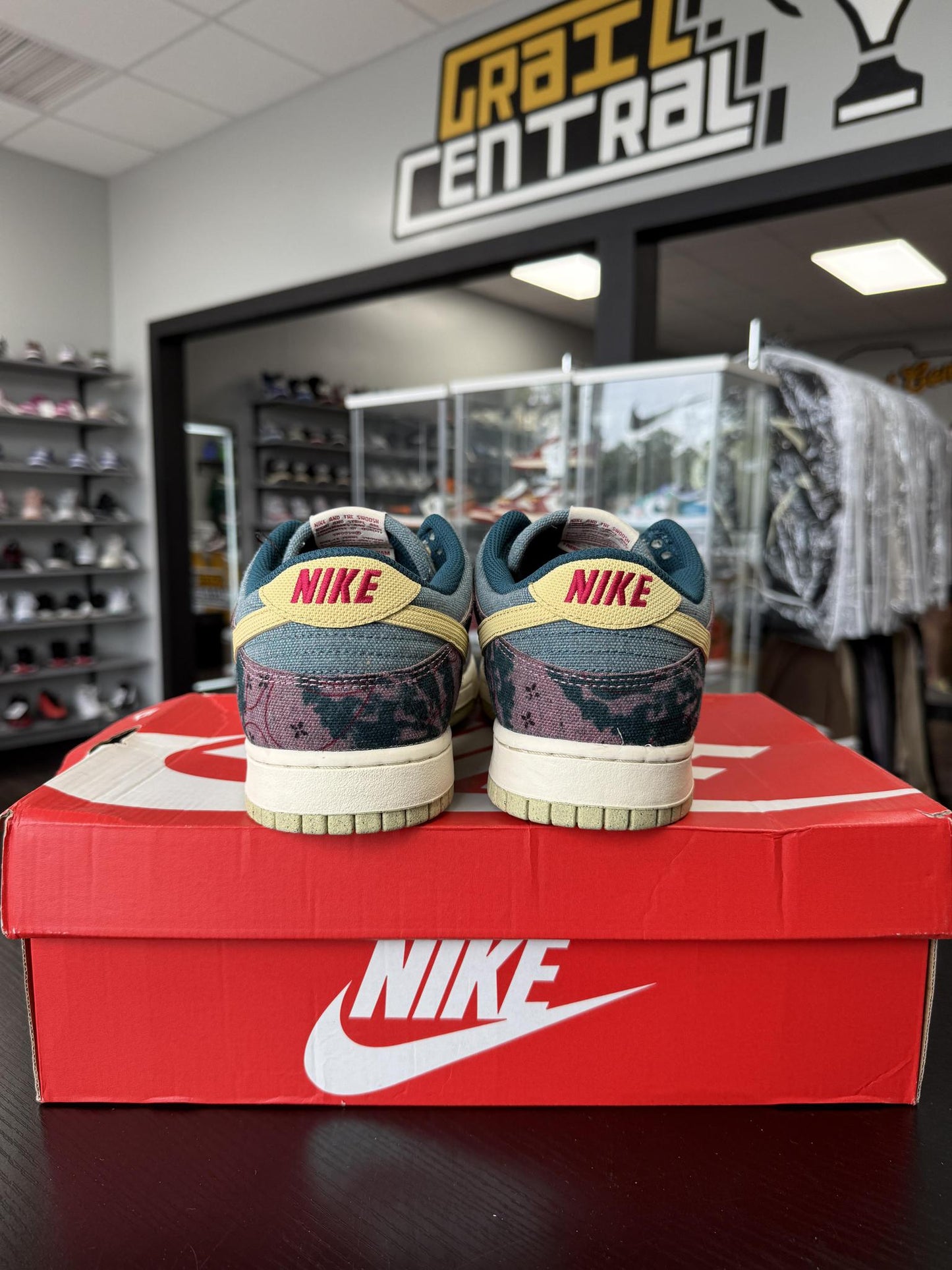 Nike Dunk Low "Community Garden" Used Size 11.5
