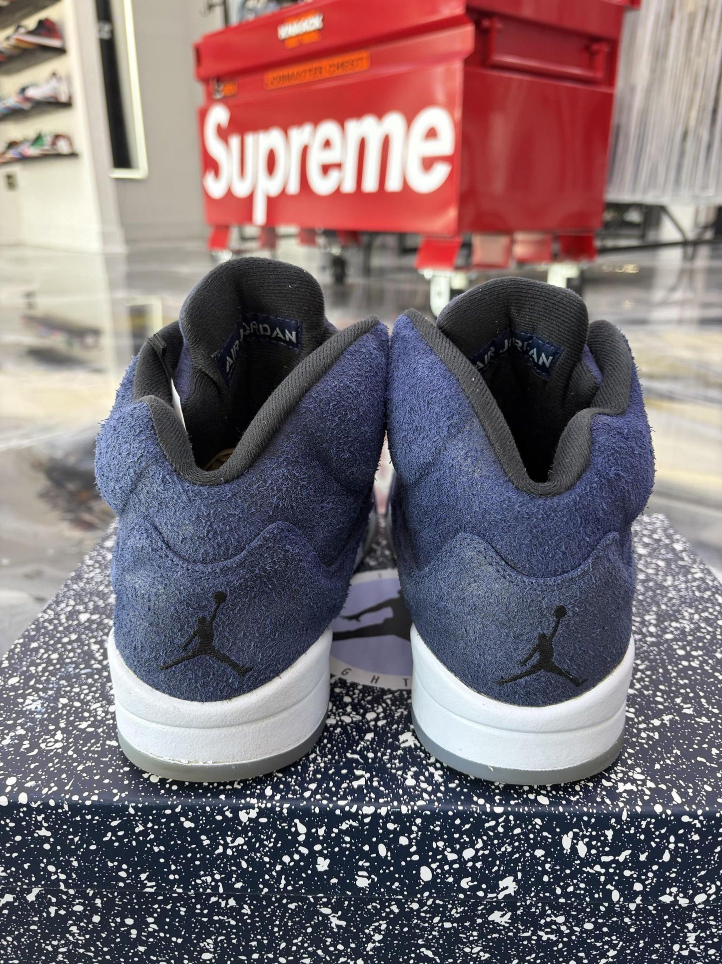 Jordan 5 "Midnight Navy" Used Size 9.5