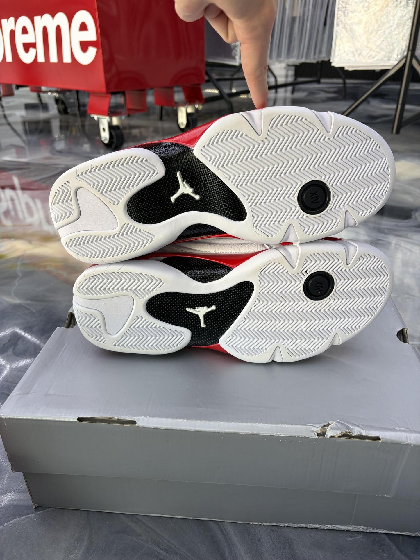 Jordan 14 "Candy Cane" Used Size 13