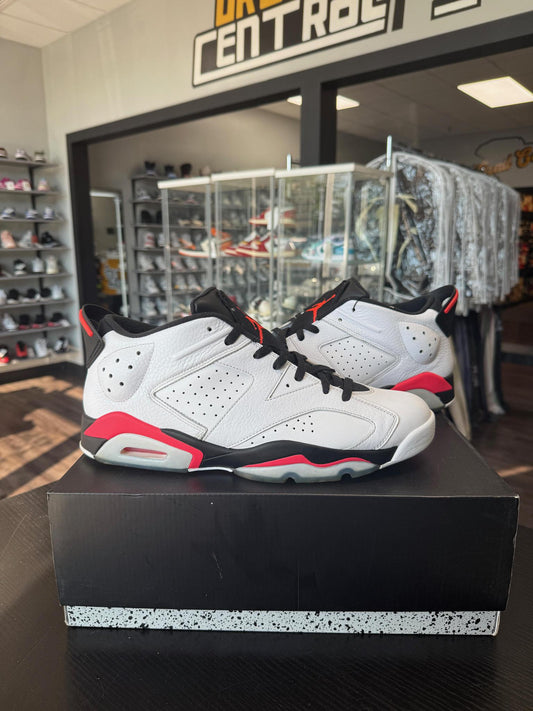 Jordan 6 Low "Infrared White" Used Size 13