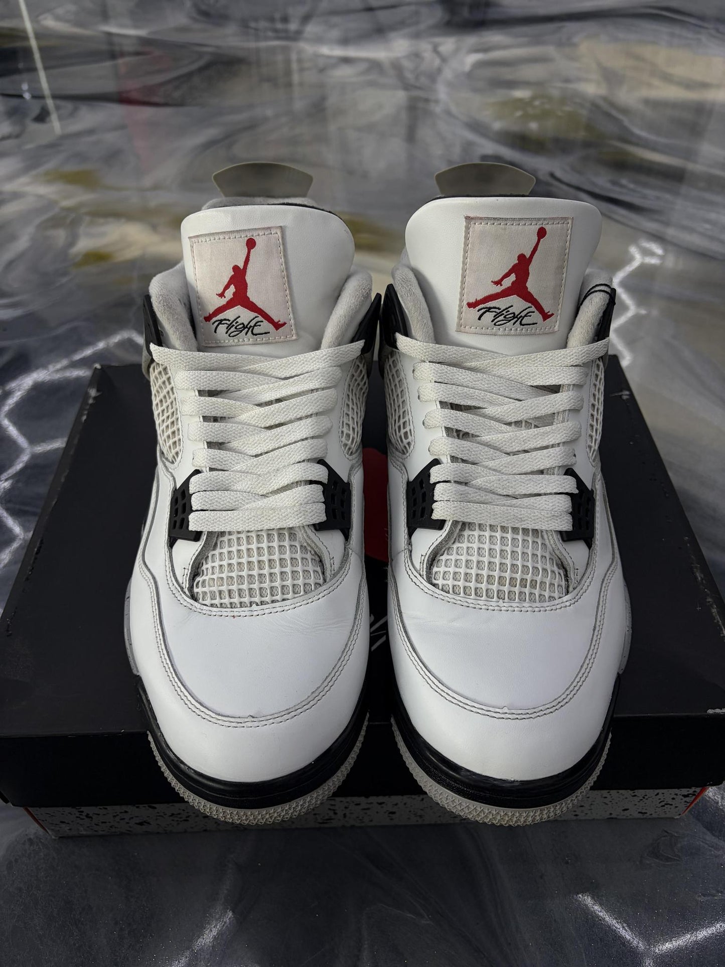 Jordan 4 "White Cement" Used Size 13