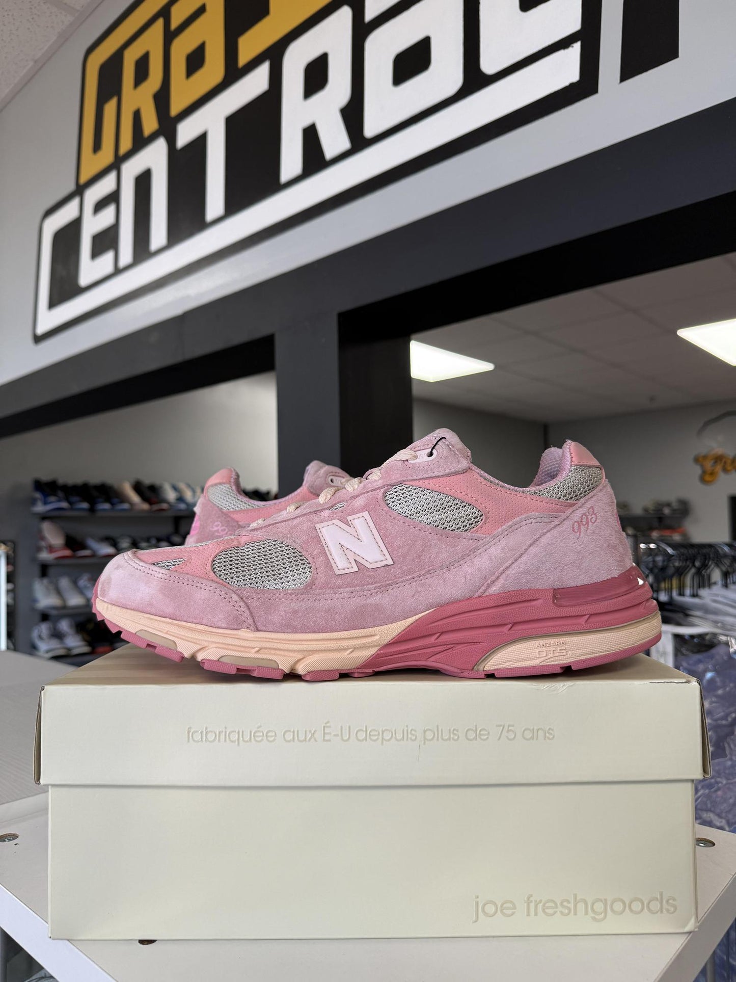 New Balance 993 x JFG "Powder Pink" Used Size 13