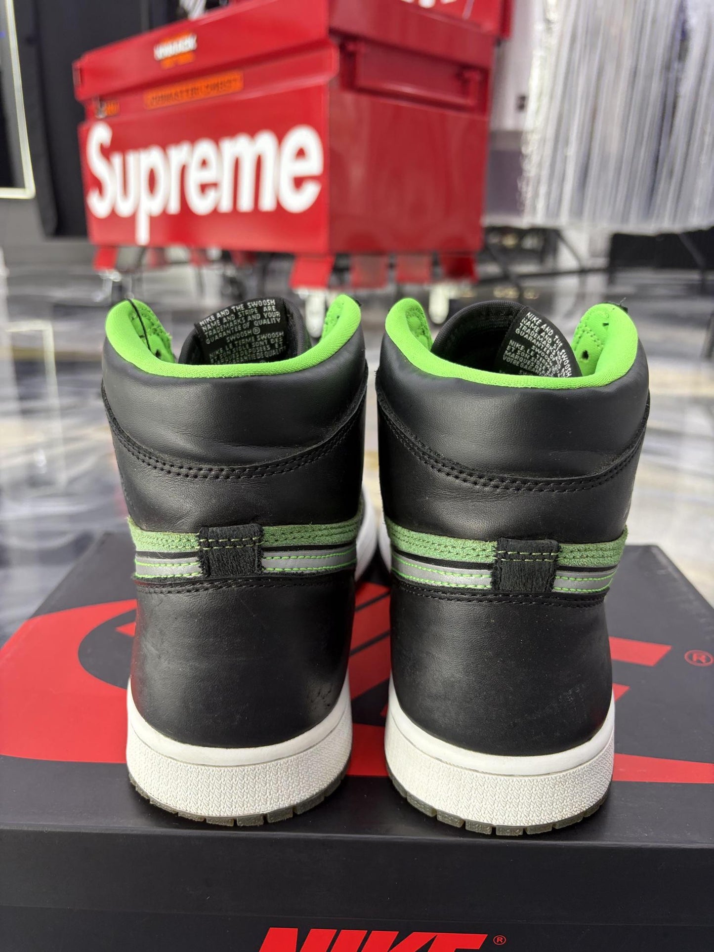 Jordan 1 High Zoom "Zen Green" Used Size 10.5