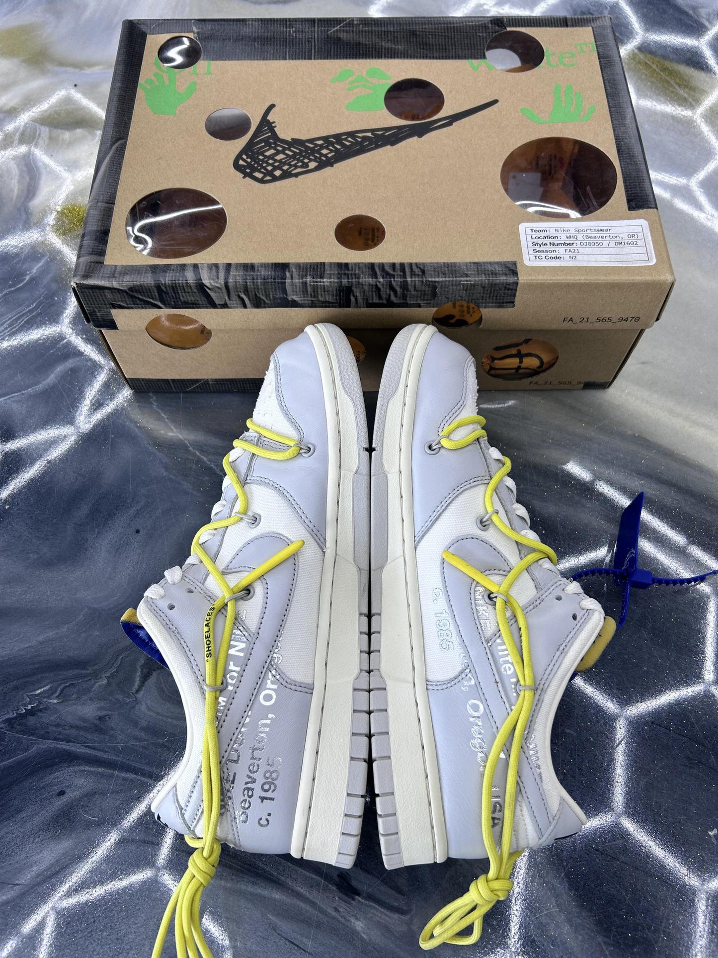 Nike x Off White Dunk "Lot 27" Used Size 9.5