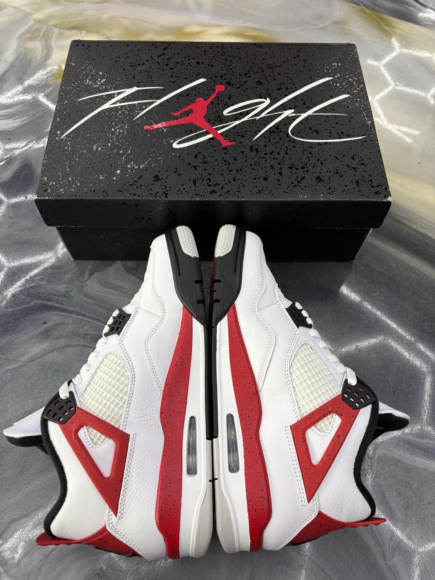 Jordan 4 "Red Cement" Used Size 9