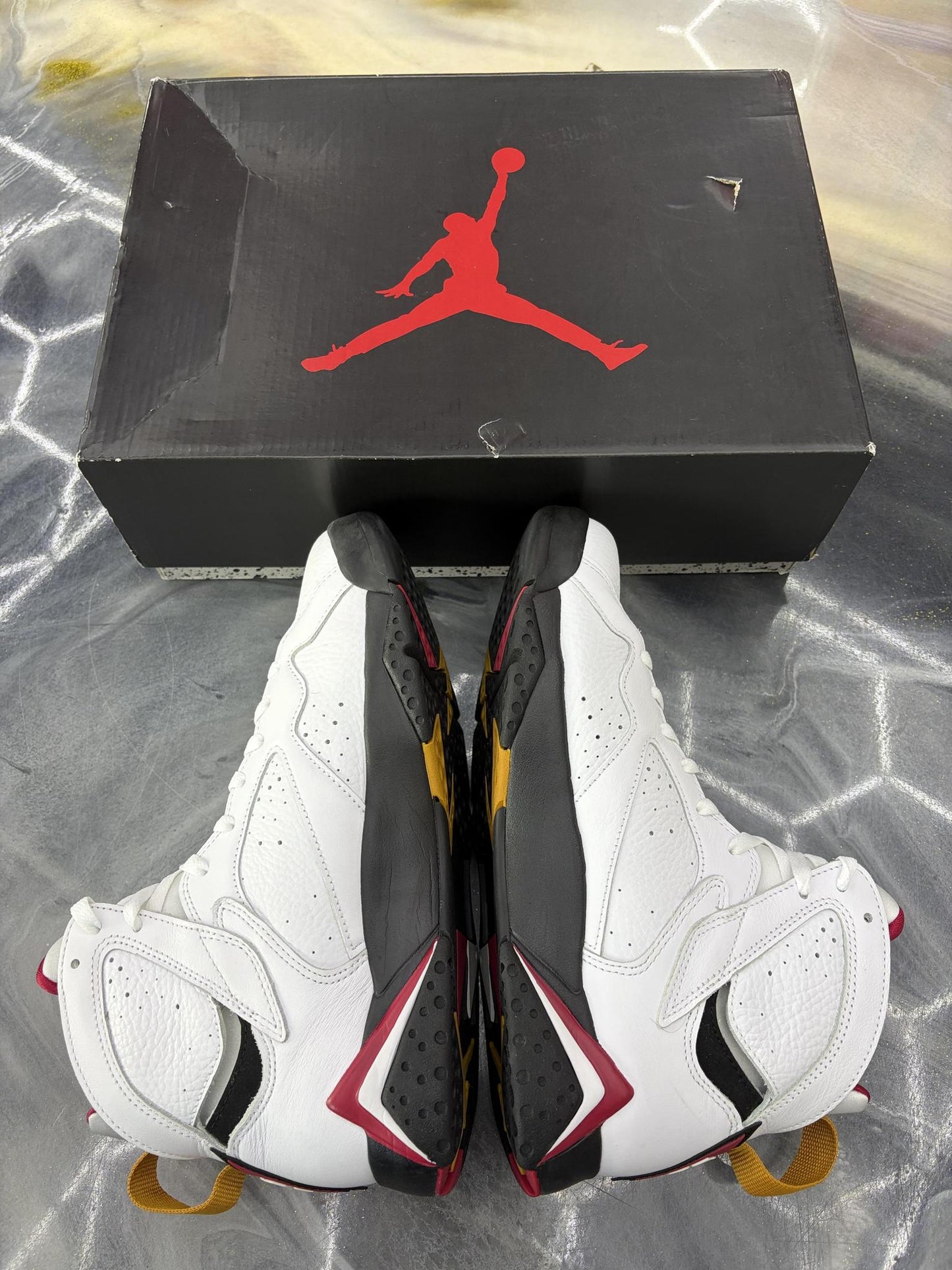 Jordan 7 "Cardinal" Used Size 9