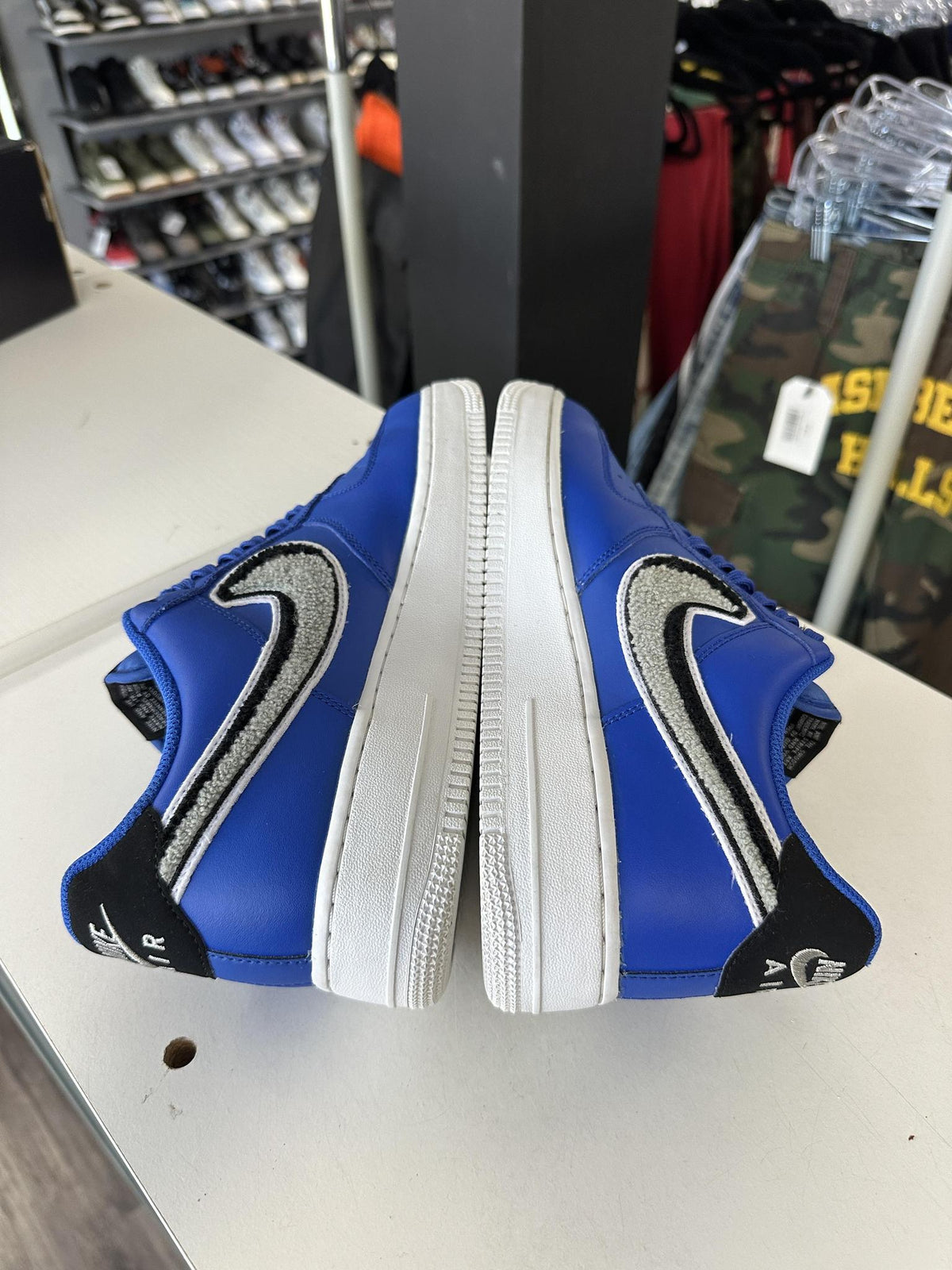 Nike AF1 Low "Chinelle Swoosh Blue" Used Size 9