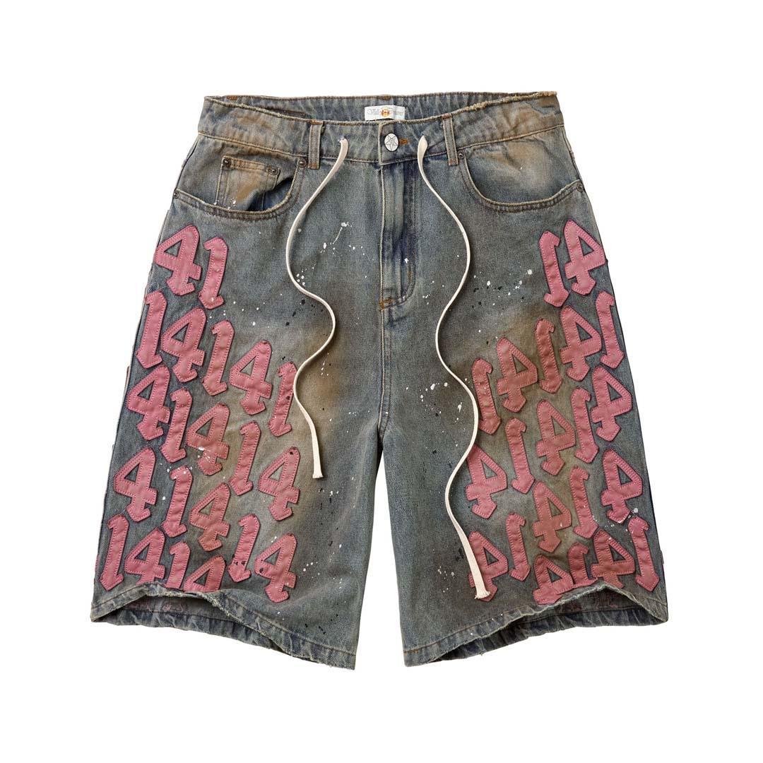 Vale Charm Jean Shorts "Light Wash Pink"