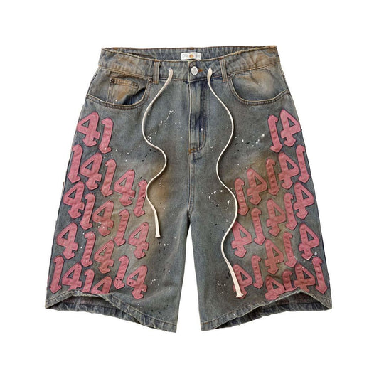 Vale Charm Jean Shorts "Light Wash Pink"