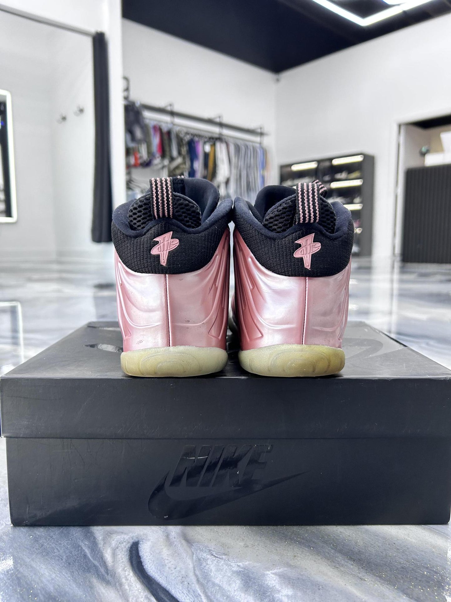 Nike Foamposite "Rust Pink" Used Size 7Y/8.5W
