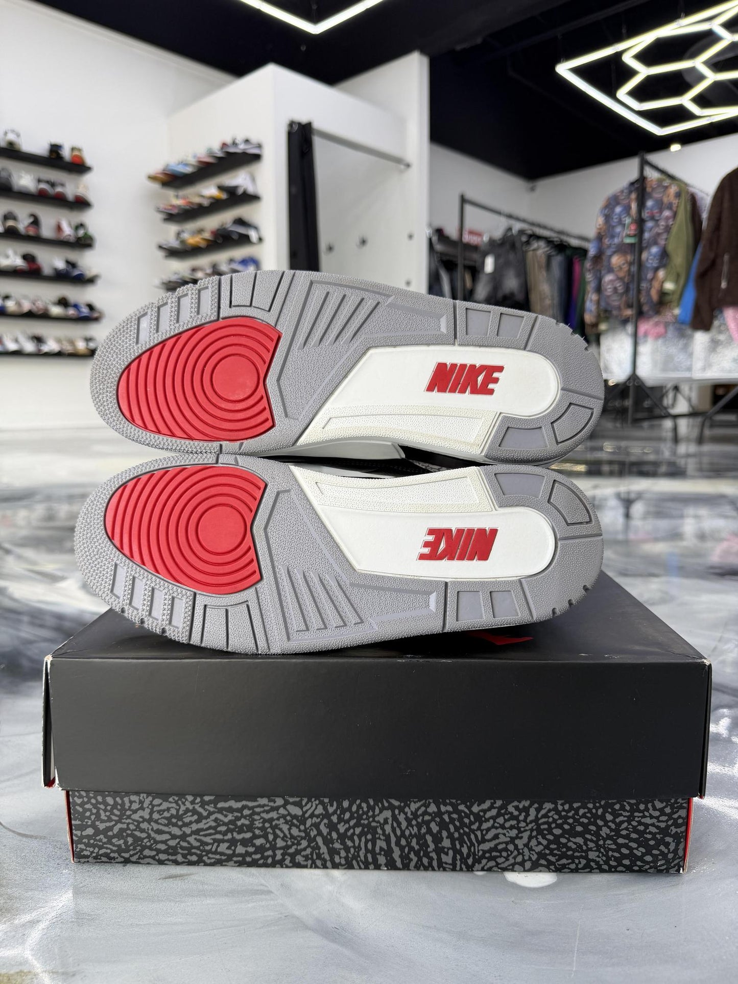 Jordan 3 "Black Cement" Used Size 10