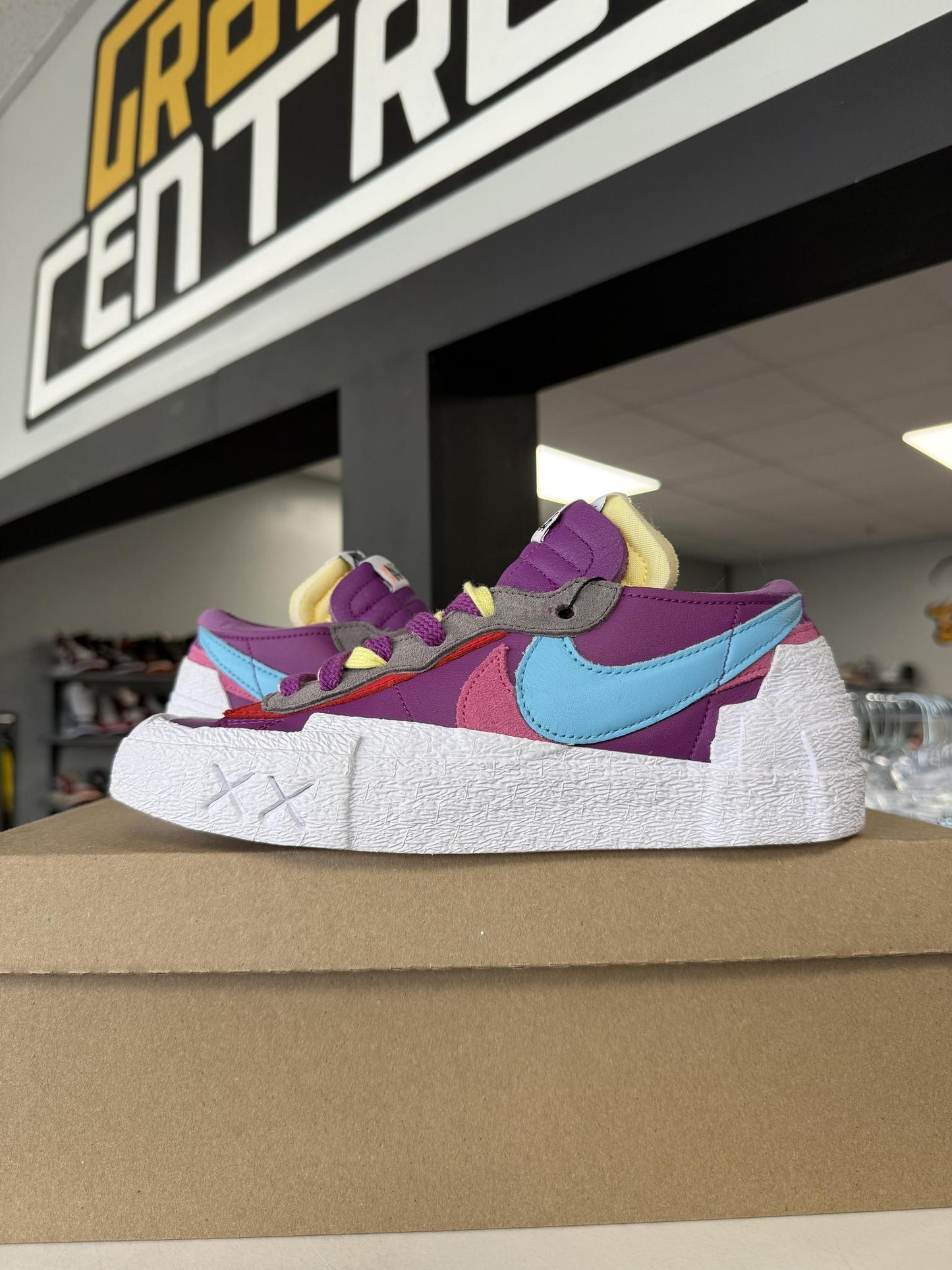 Nike Sacai Blazer Low "Purple Blue" Used Size 6.5Y/8W